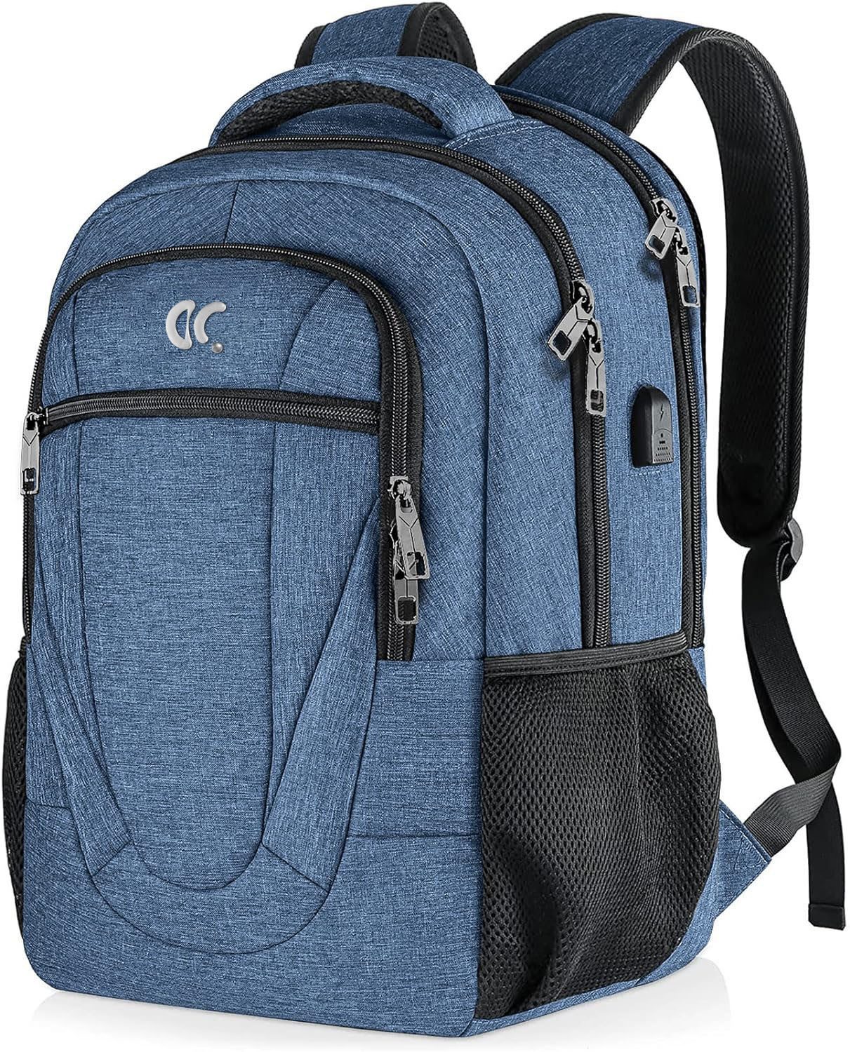 OKWISH Laptoprucksack Rucksäcke Schulrucksack Business Rucksack Freizeitrucksack (Notebook Tasche Uni Rucksack, 1-tlg., Anti-Diebstahl, Backpack mit Laptopfach, Sportrucksack, mit USB-Anschluss), Herren Damen Jungen Teenager Arbeit Reisen