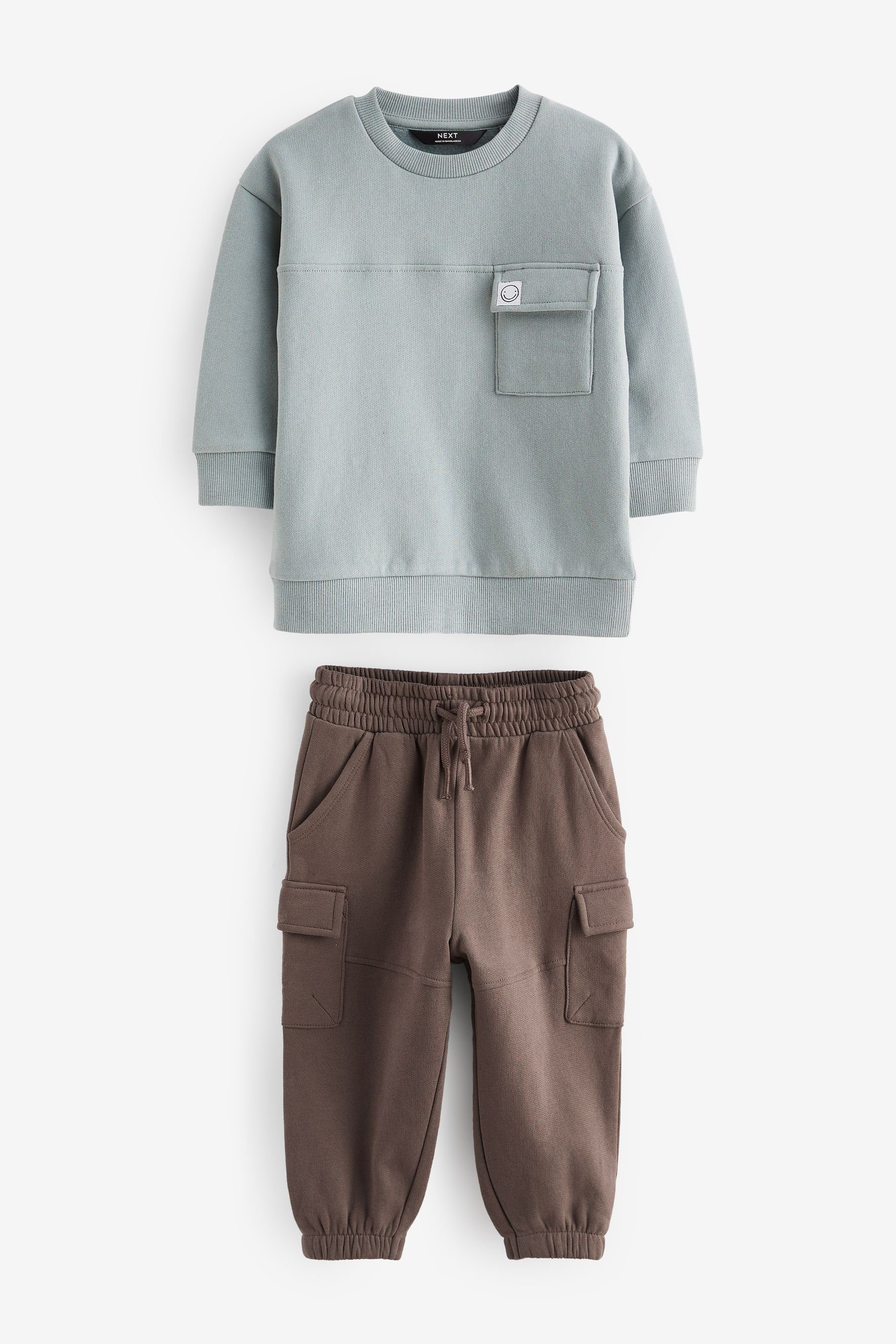 Next Sweatanzug Oversized Utility-Sweatshirt und Jogginghose (2-tlg)