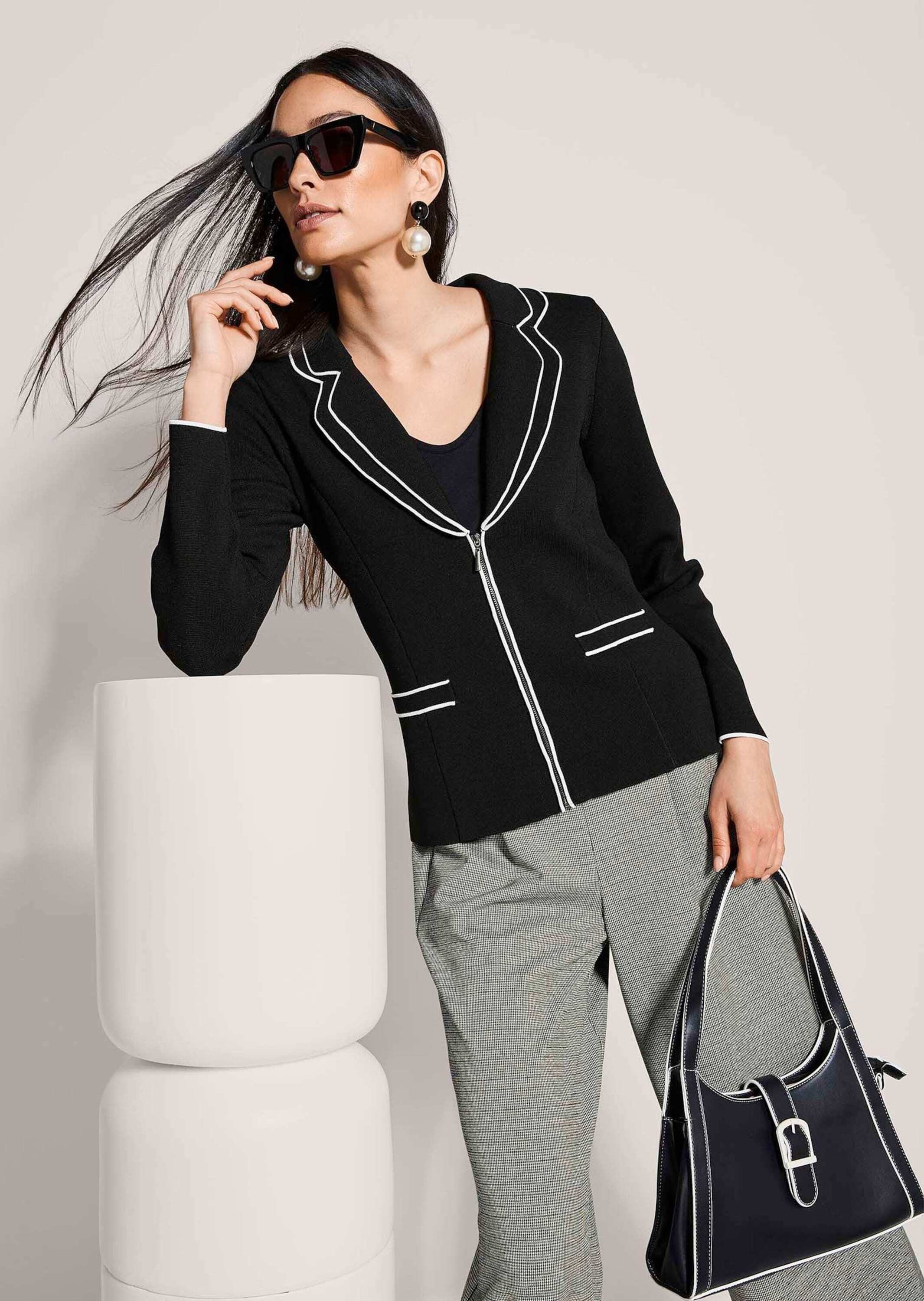 MADELEINE Strickjacke Eleganter Strickblazer