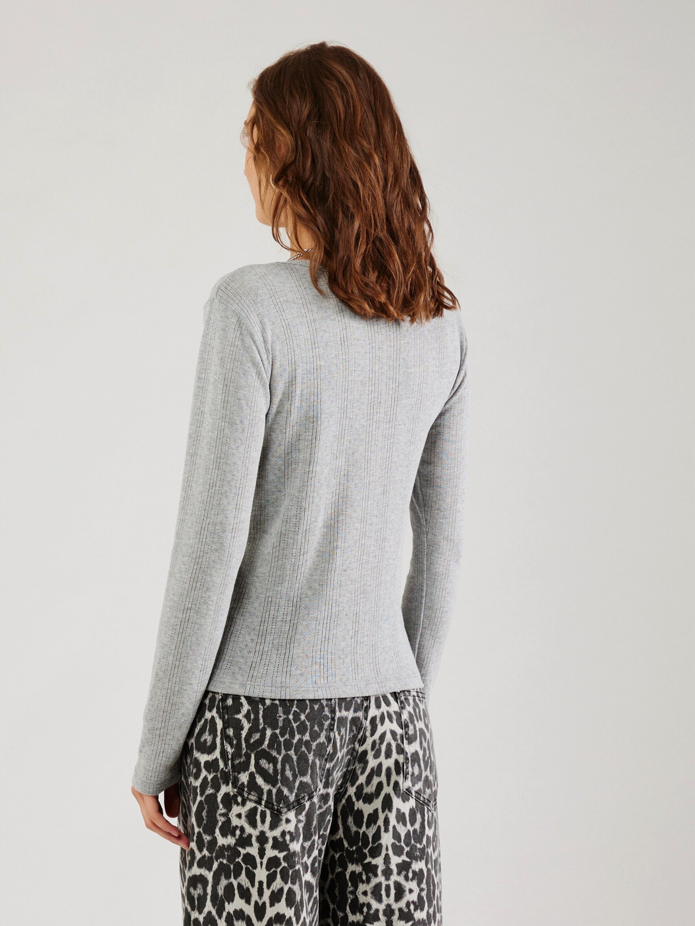 Vero Moda Langarmshirt Lisa (1-tlg) Lochmuster günstig online kaufen