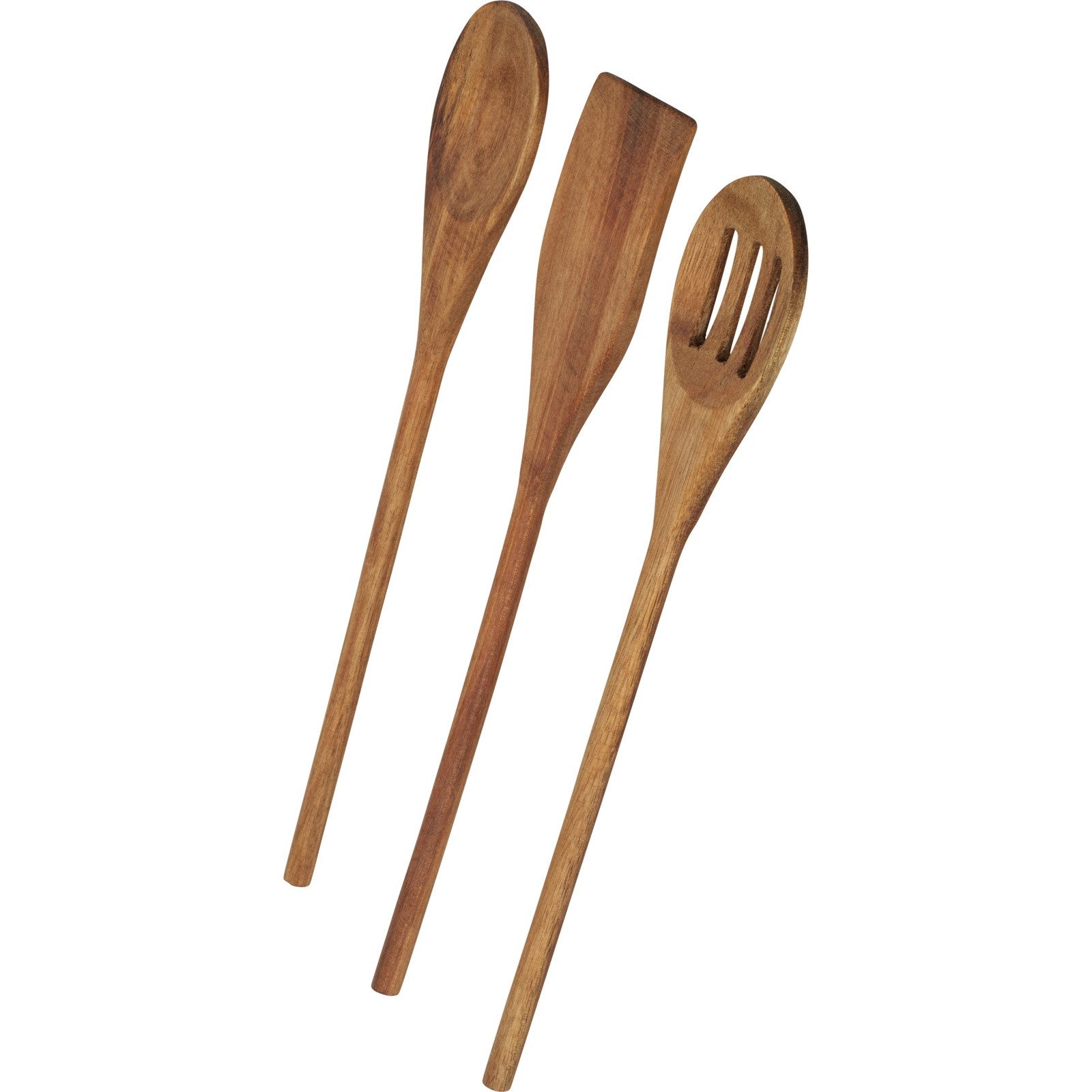 HAC24 Kochbesteck-Set Küchenutensilien-Set Pfannenwender Kochlöffel Schaumlöffel (3-tlg), 3-tlg. Akazienholz – Bild 2 von 3