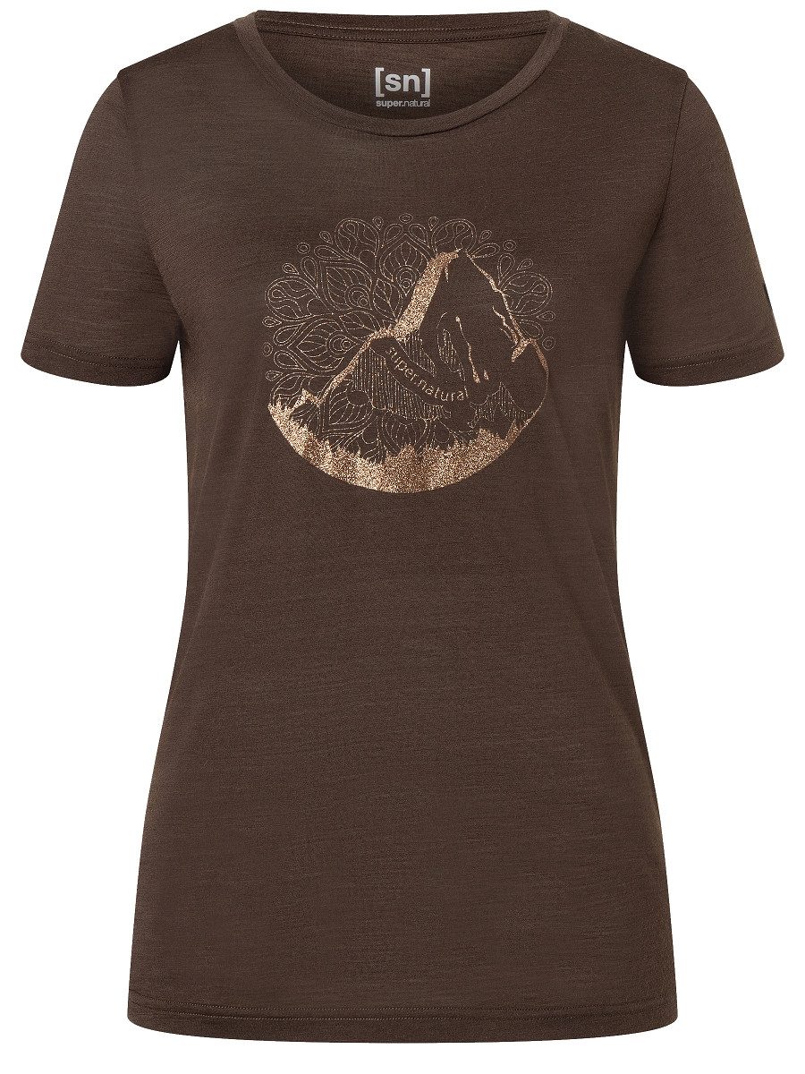 SUPER.NATURAL Print-Shirt für Damen, Merino MOUNTAIN günstig online kaufen