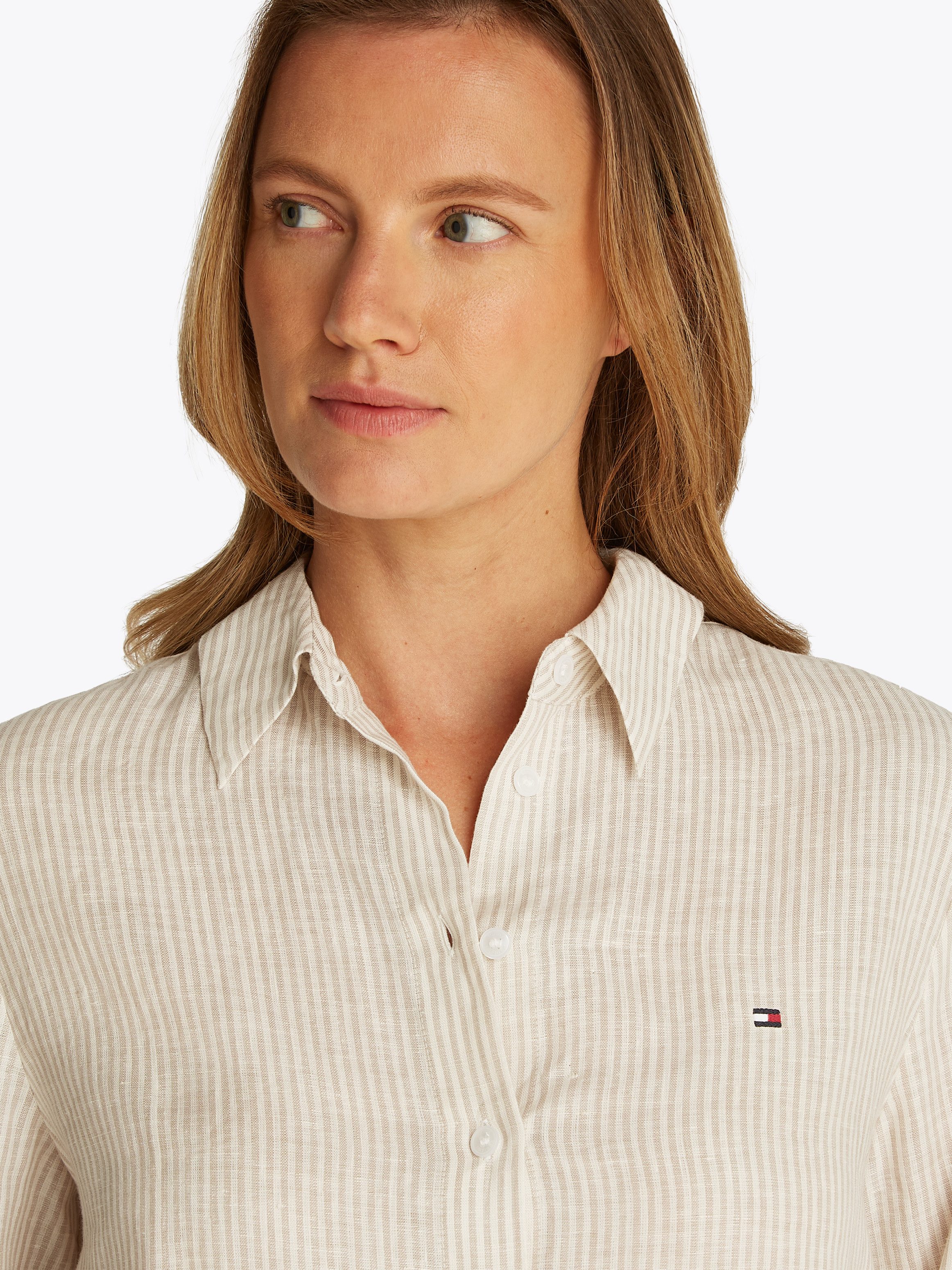 Tommy Hilfiger Hemdbluse ESS LINEN RELAXED günstig online kaufen