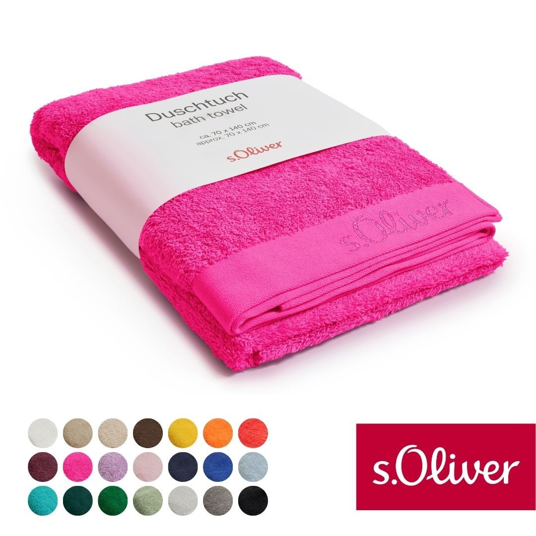 s.Oliver Duschtuch s.Oliver, Premium Qualität, 600 gr/m², auch als Sets erhältlich, Walkfrottier (1-St), große Farbauswahl, auch als Handtuch, Waschhandschuh, Gästetuch