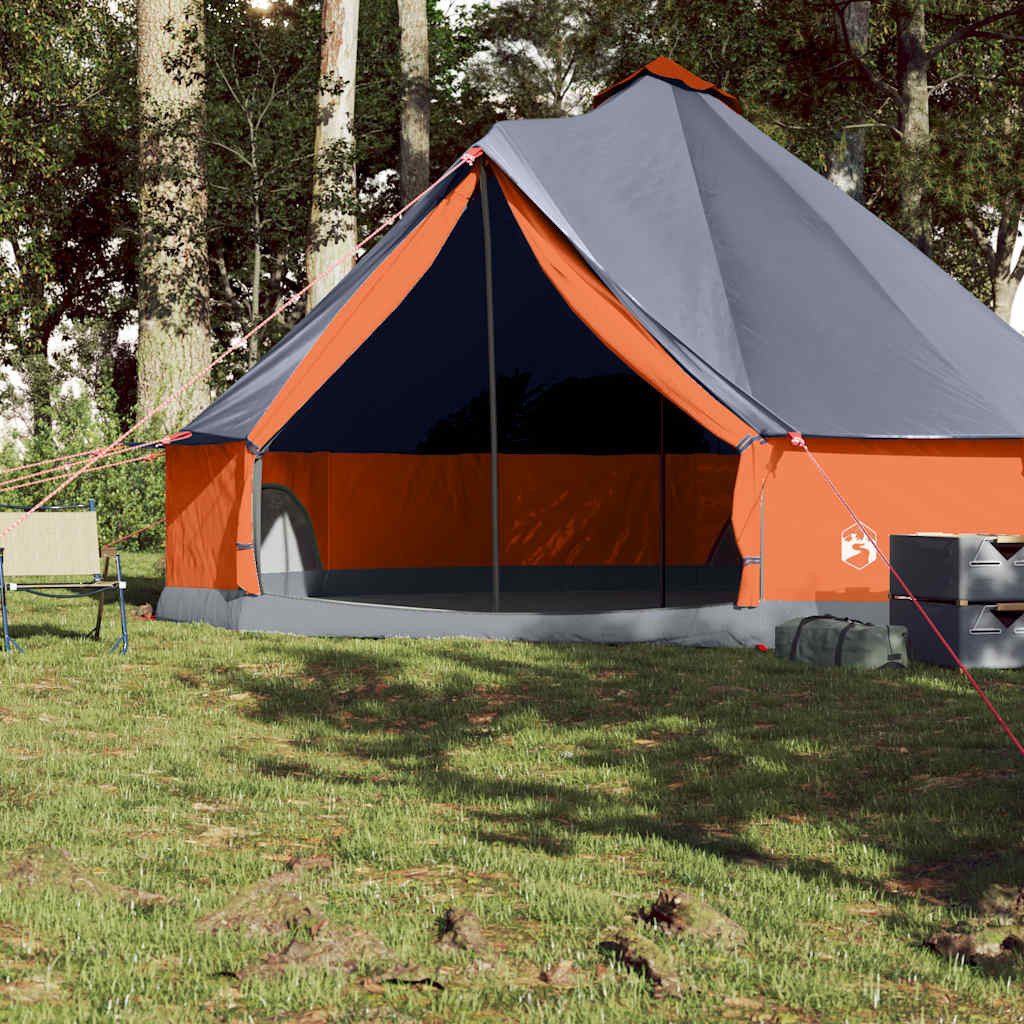vidaXL Tipi-Zelt Tipi-Familienzelt 8 Personen Grau günstig online kaufen