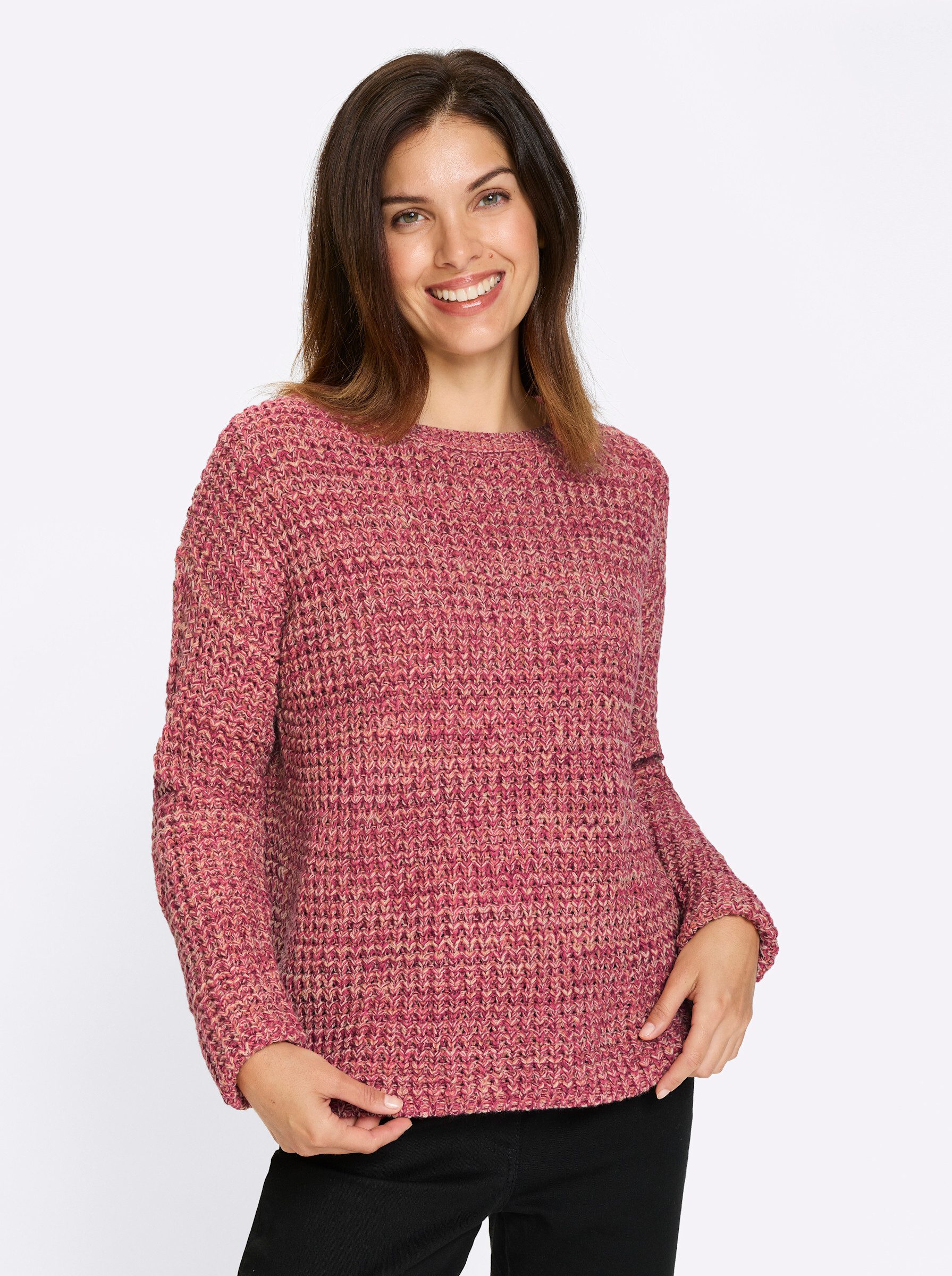 Sieh an! Strickpullover Langarm-Pullover . günstig online kaufen
