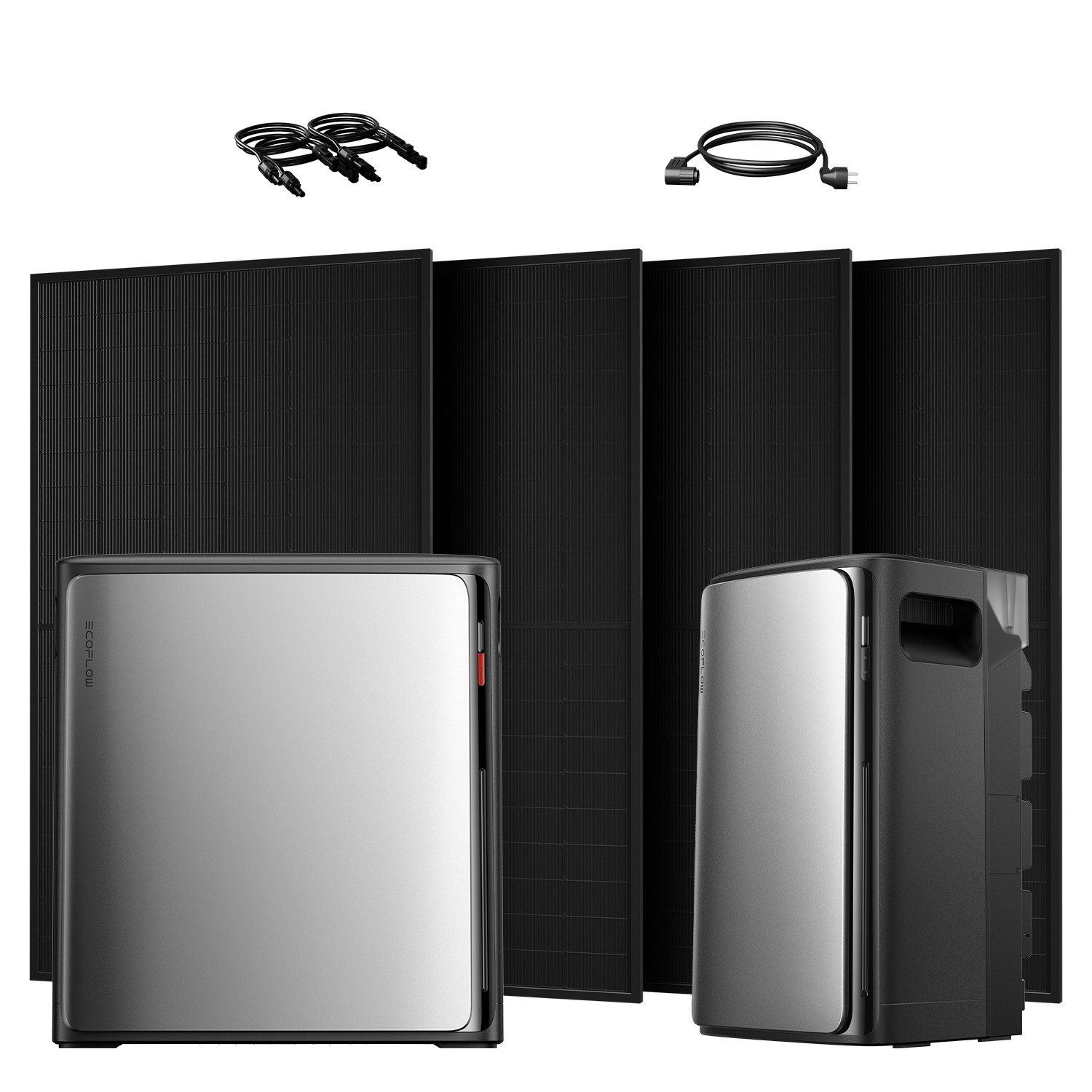 Ecoflow 2000W ECOFLOW STREAM Ultra X All in One Speicher mit AC Speicher, (4x 500Wp und AC Modell Speicher im Lieferumfang enthalten), 4 MPPT Solareingang mit integriertem Mikro-Wechselrichter