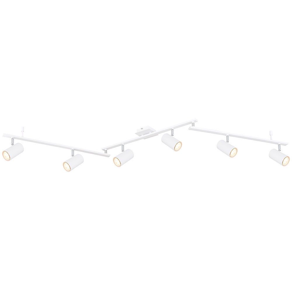 GLOBO LIGHTING Deckenspot, Leuchtmittel nicht inklusive, Spot Leiste Deckenstrahler 4 flammig Deckenleuchte weiß, Пятна