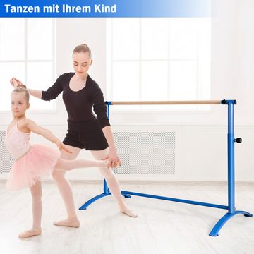 COSTWAY Balancetrainer Ballettstange, 130 cm, höhenverstellbar