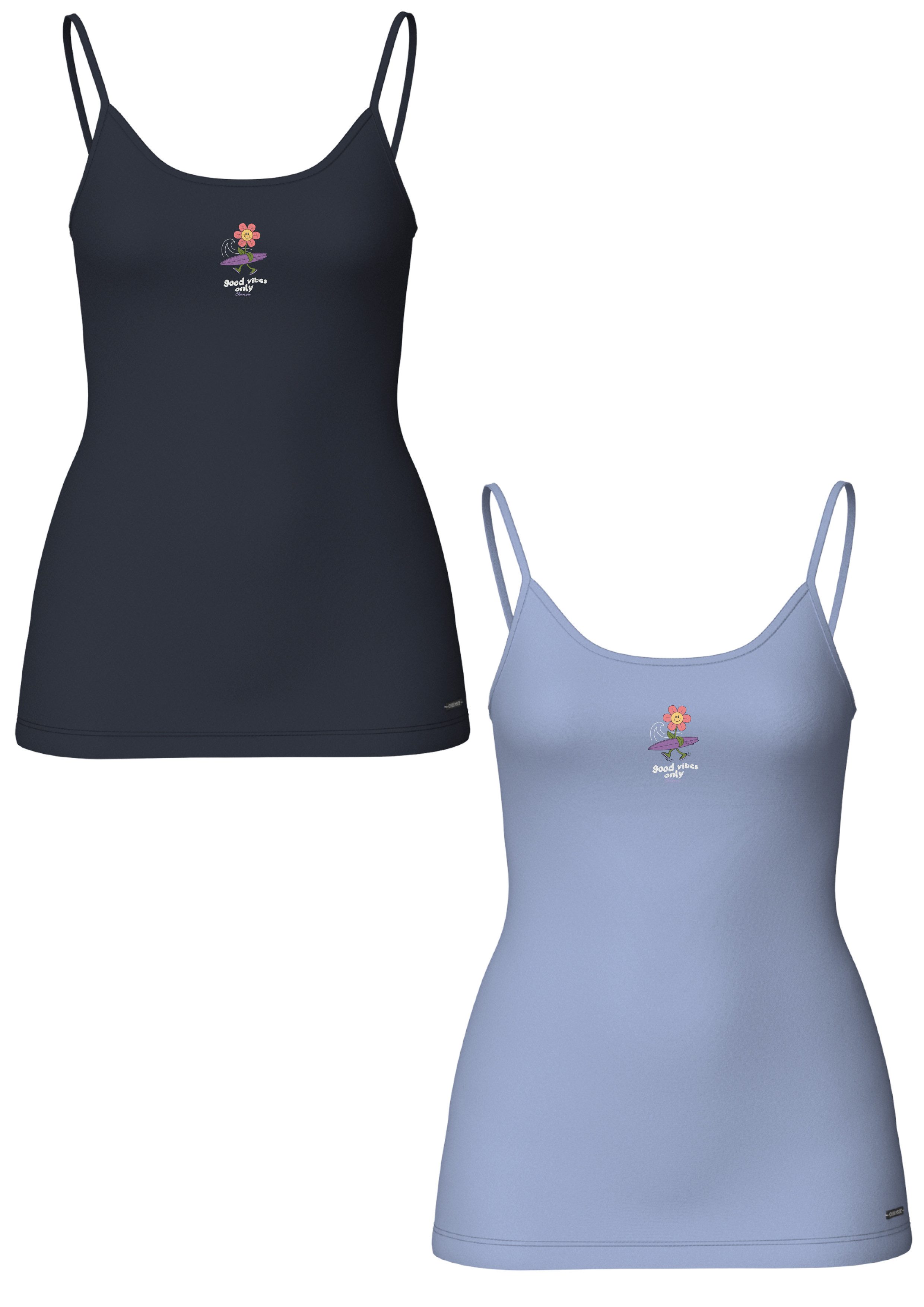 Tanktop Girls 2er Pack mit Kleinem Print