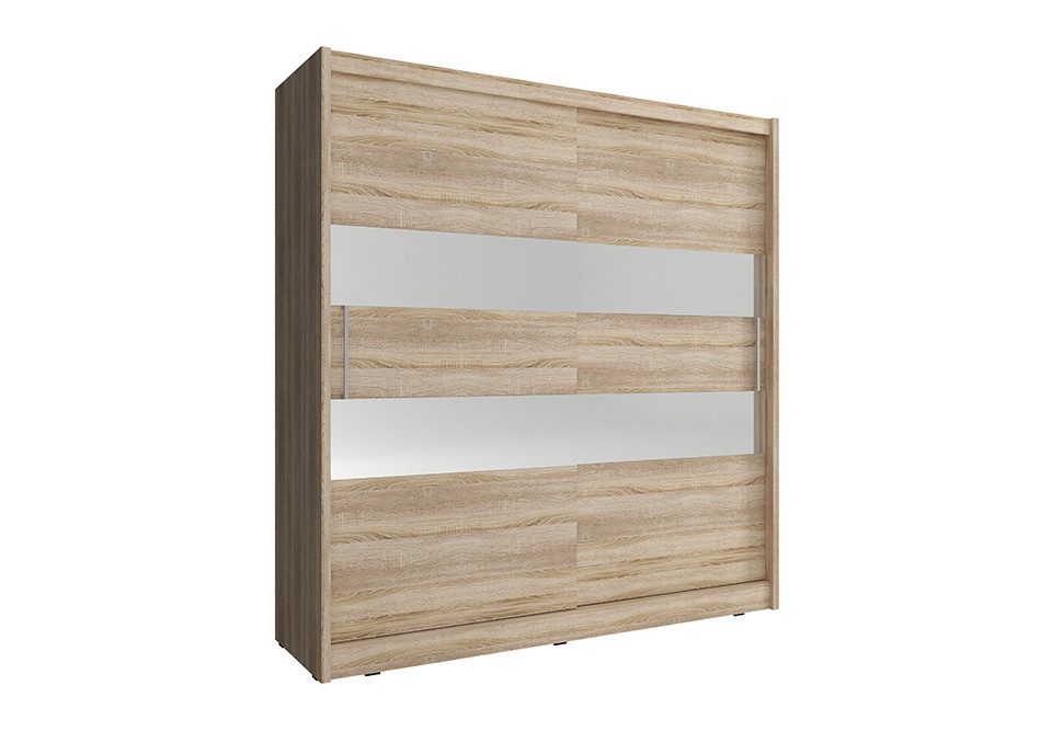 Xlmoebel Kleiderschrank Vielseitiges Regal in Holzoptik für stilvolle Aufbewahrung (Kleiderschrank MAJA II 180) Hergestellt in Europa