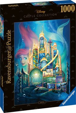 Ravensburger Puzzle Disney Castle Collection, Arielle, 1000 Puzzleteile, Made in Germany