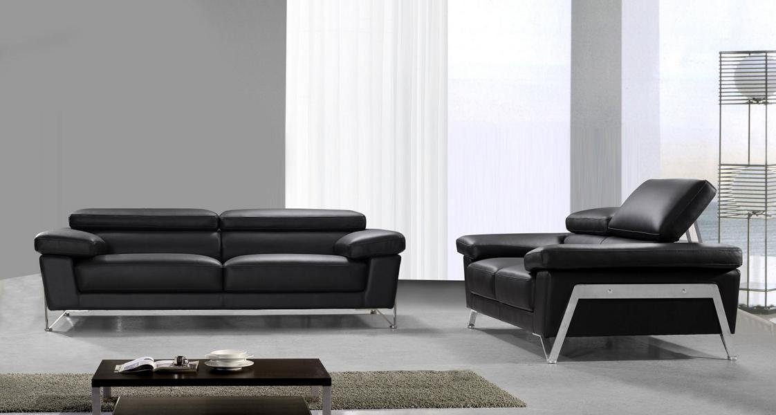 Couch Salottini 3-Sitzer Monza 3er 3-Sitzer Sofa Leder Designer