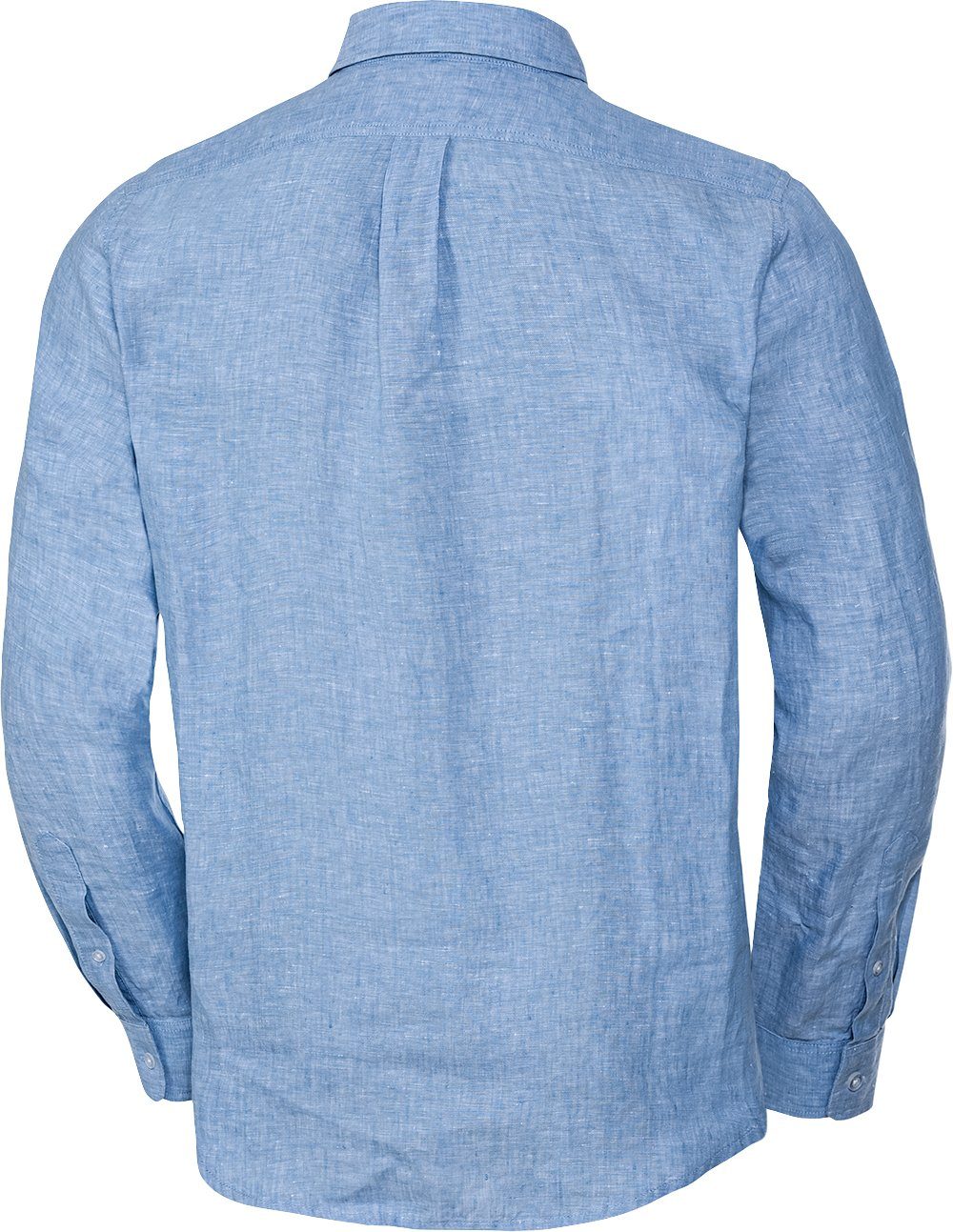 Polo Sylt Langarmhemd Baumwoll-Leinen-Mix, natürlich thermoregulierend