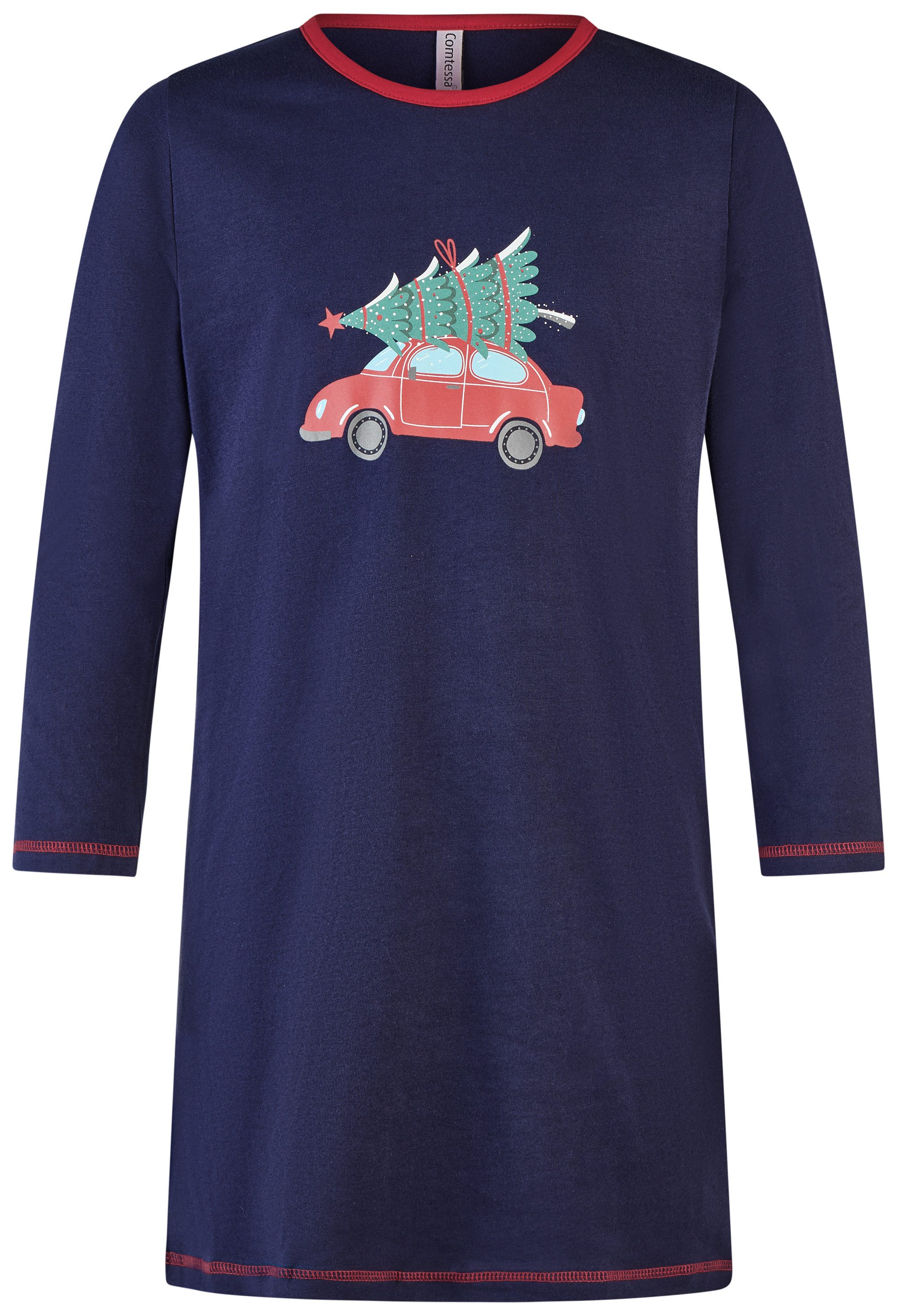 comtessa Nachthemd Iceberg Buddies (1-tlg., 1-teilig) Mädchen Sleepshirt lang Pyjama Langarm Baumwolle