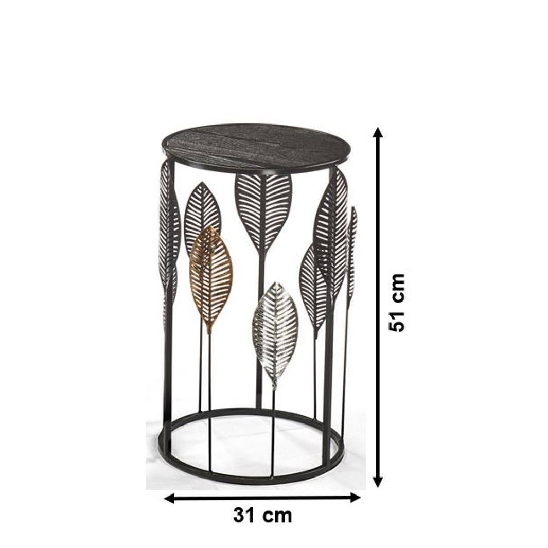 Kobolo Beistelltisch Tisch Dekotisch - PIANTA - aus Metall und Holz Gr1 (1- günstig online kaufen
