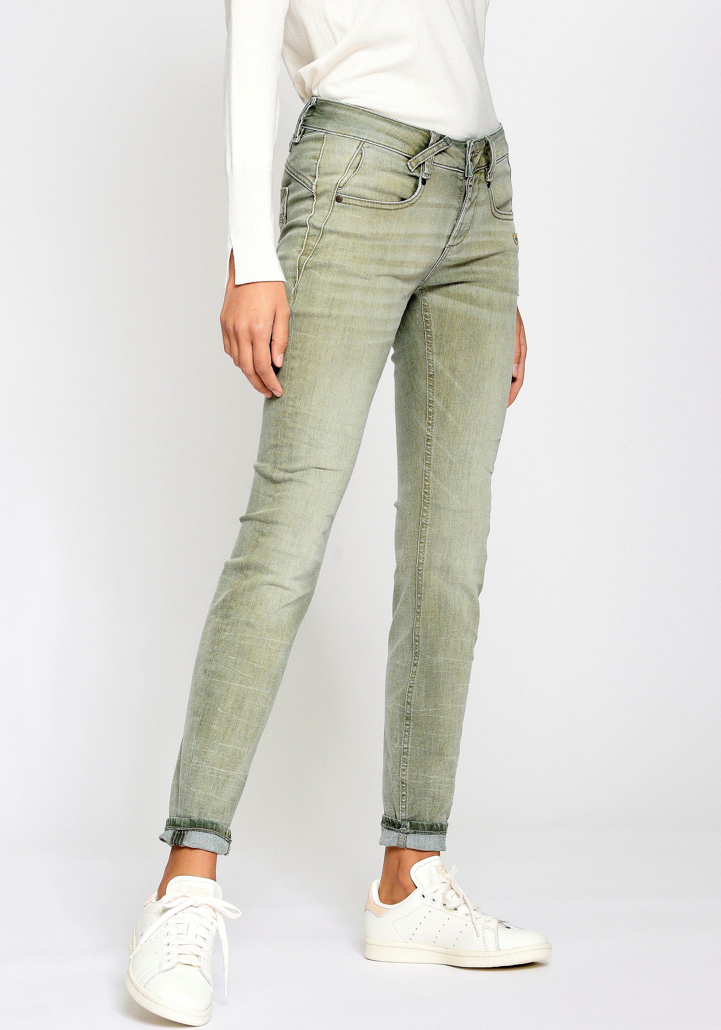 GANG Skinny-fit-Jeans 94 Nele washed down | Skinny Jeans