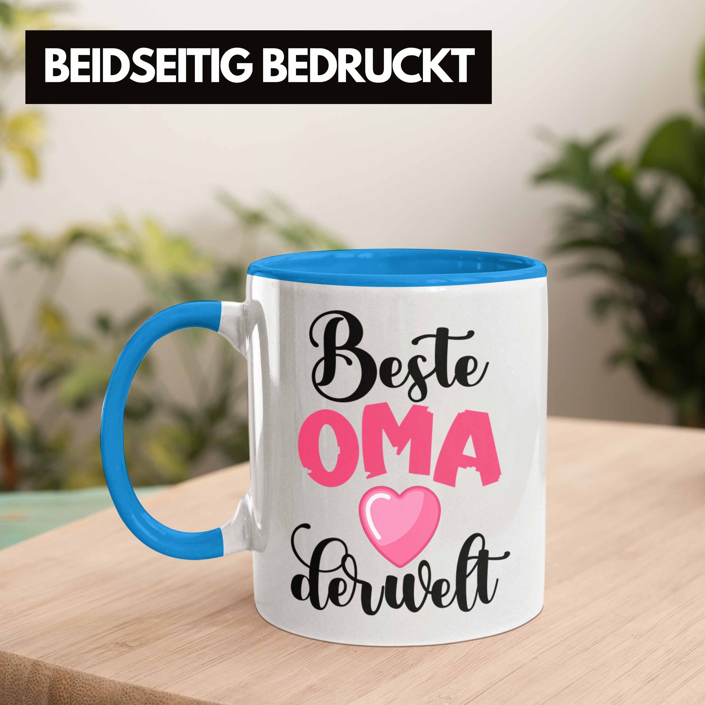 Enkelin Tasse Blau Tasse Von Welt Beste Trendation Geschenk Die Trendation - Herz Oma Geschenkidee Für Der Enkel