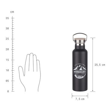 BUTLERS Isolierflasche WANDERLUST Isolierflasche mit Henkel 650ml