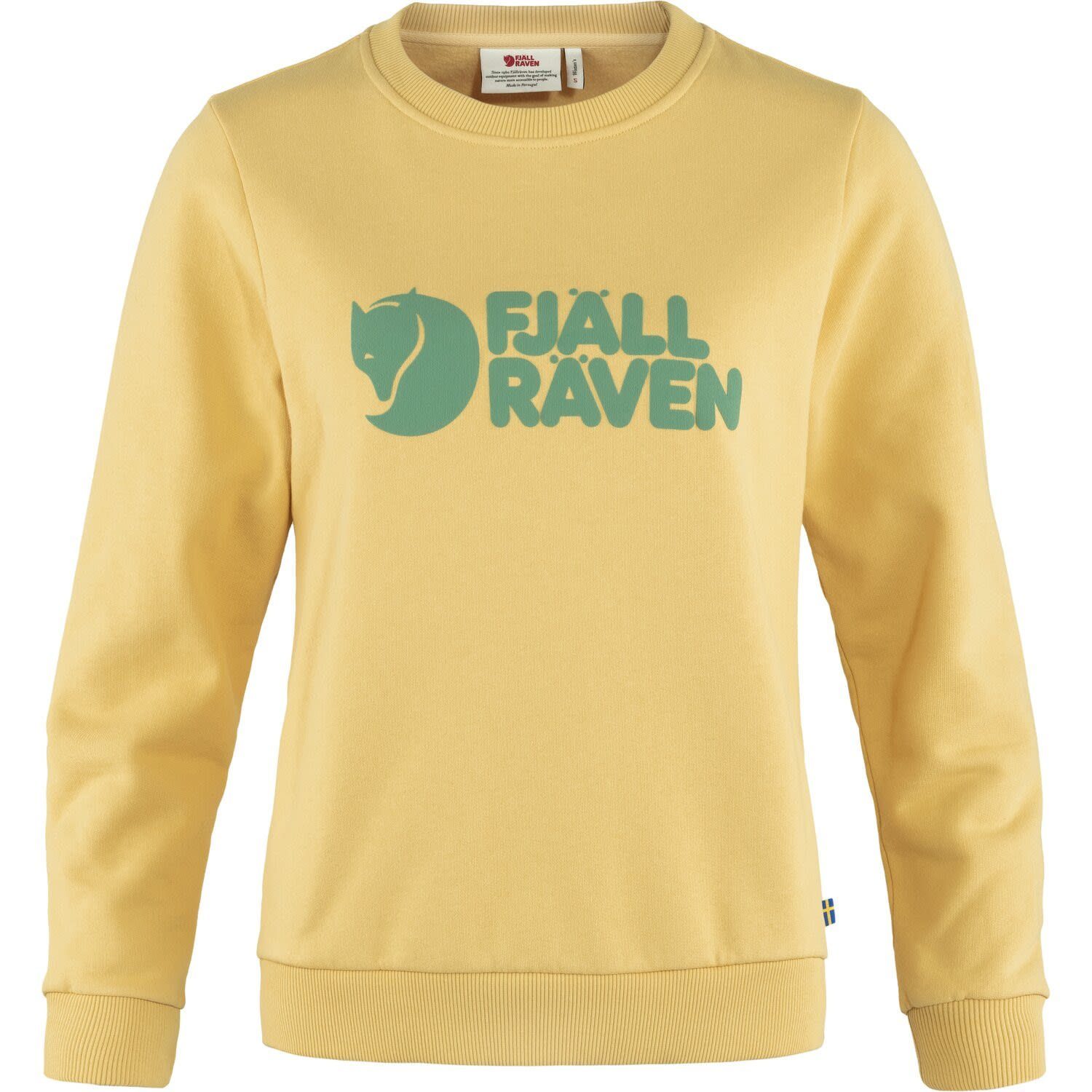 Fleecepullover Logo Mais Damen Sweater Yellow W Fjällräven Sweater Fjällräven