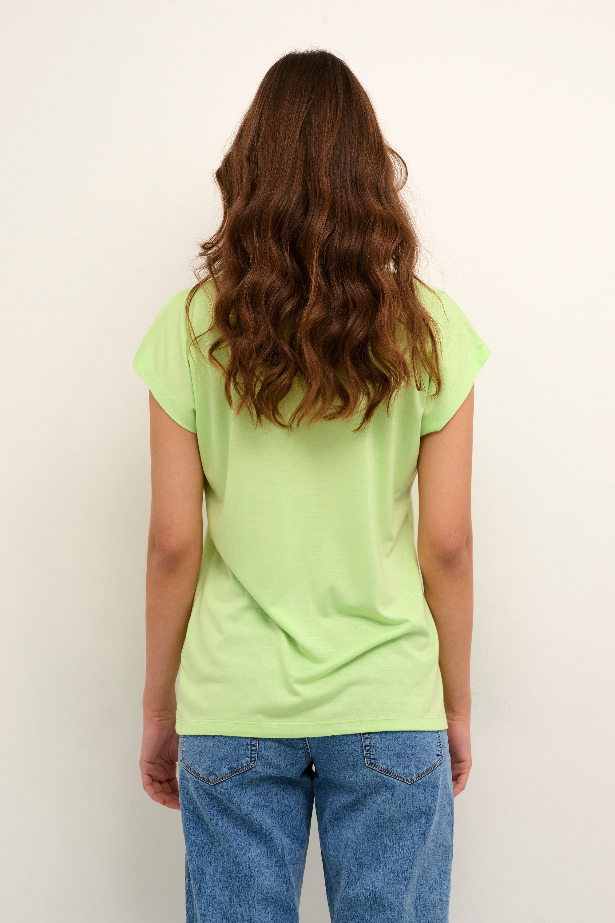 Paradise T-Shirt SS T-shirt KAlise Green KAFFE