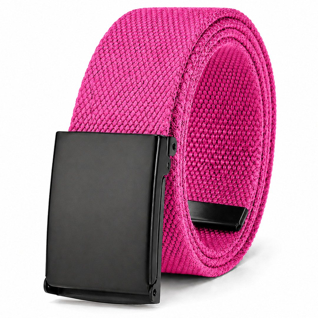 ZUKUNFTSENKEL Stoffgürtel mit Klappschnalle Nylon Canvas Gürtel 4cm Bandgürtel Größen 80–180 cm, Hüftgürtel