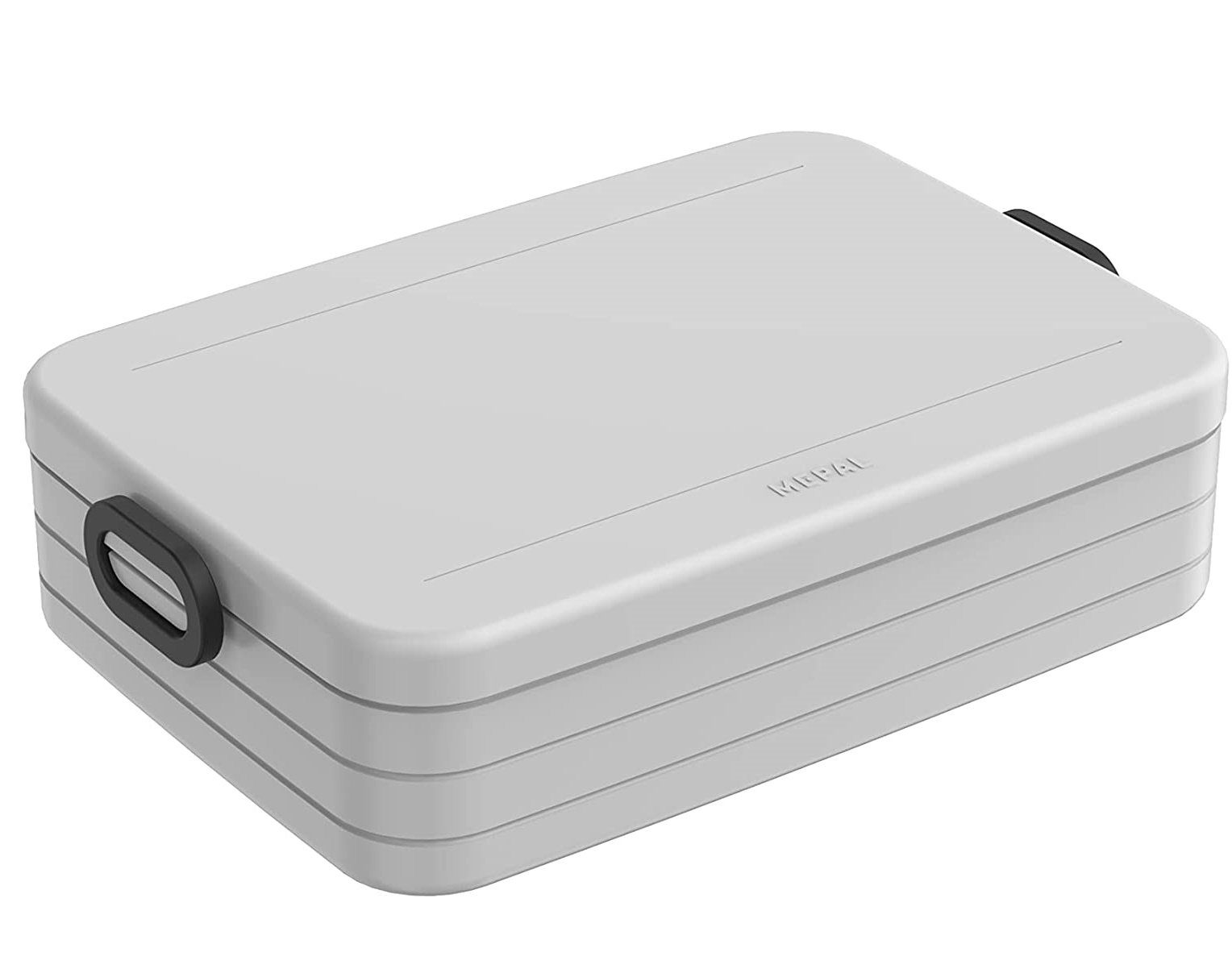 Lunchbox Take a Break Large – Grau – 1500 ml Inhalt – Lunchbox mit Trennwand