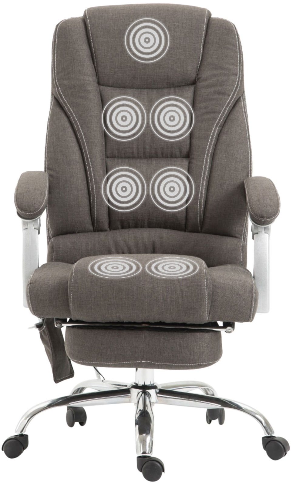 CLP Schreibtischstuhl Pacific Stoff (1er), Massagefunktion, drehbar