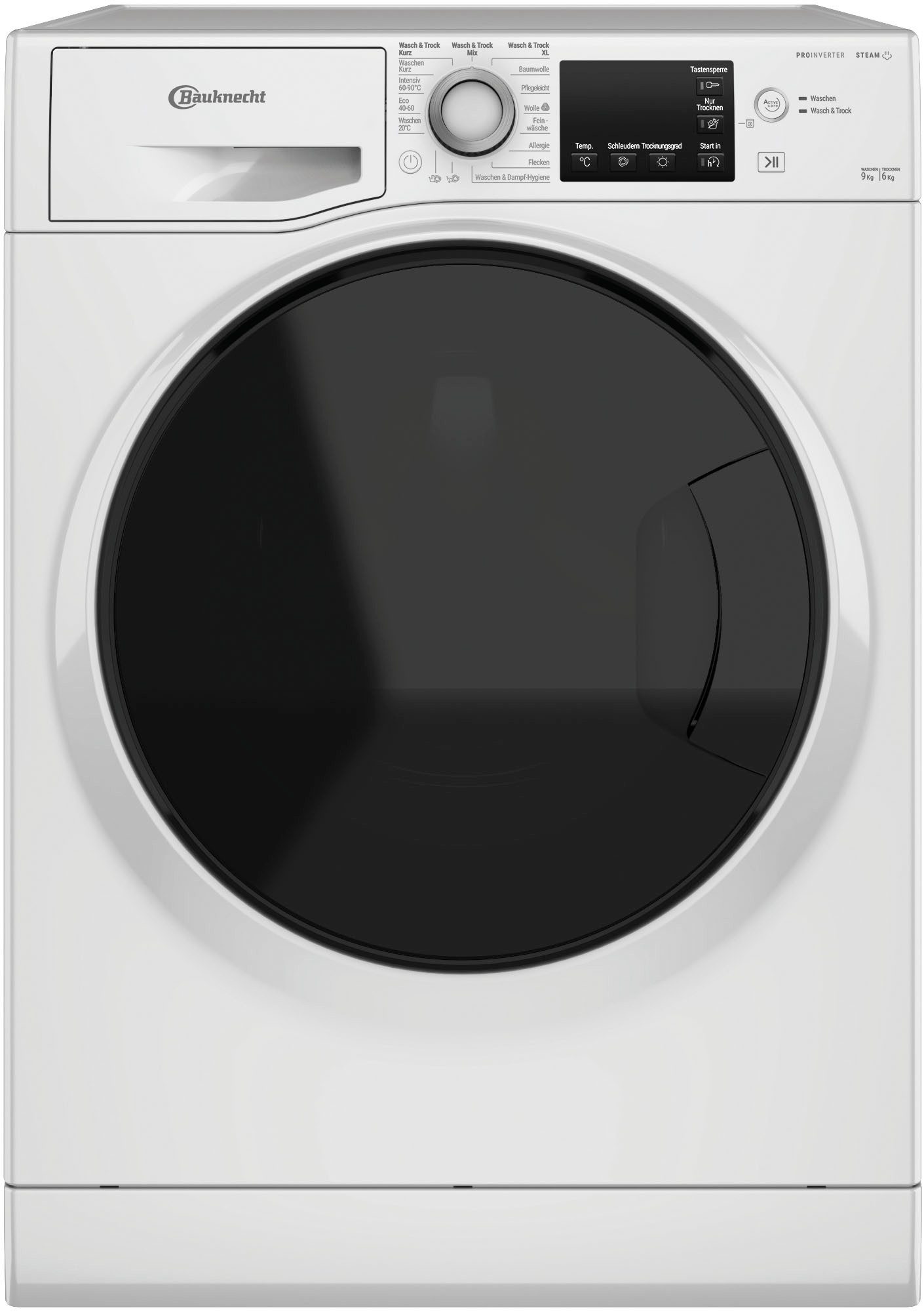 BAUKNECHT Waschtrockner WT Super Eco 9614 C, 9 kg, 6 kg, 1400 U/min