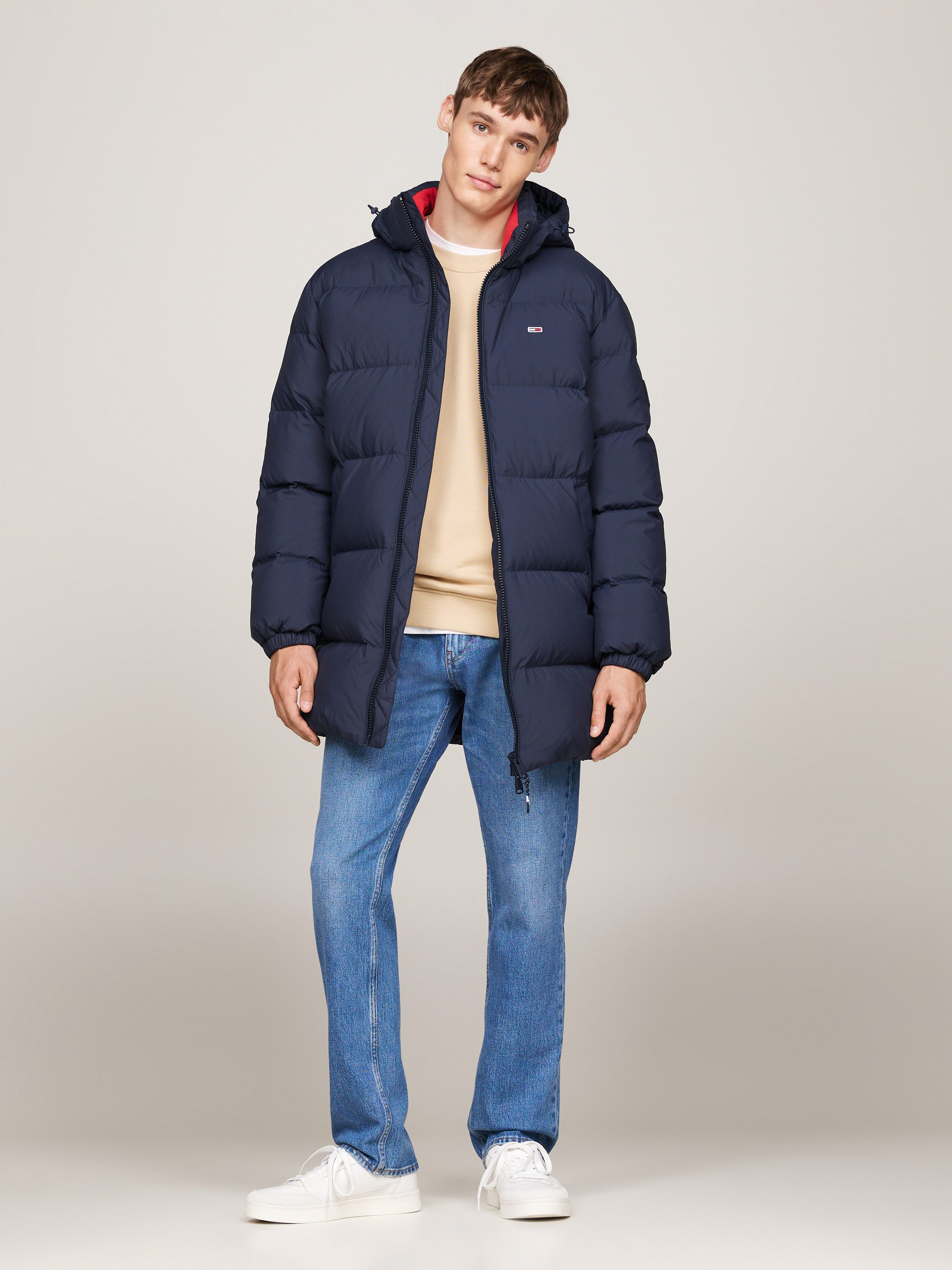 Tommy Jeans Steppjacke TJM ESSENTIAL DOWN PARKA Daunenjacke, Übergangsjacke mit Kapuze