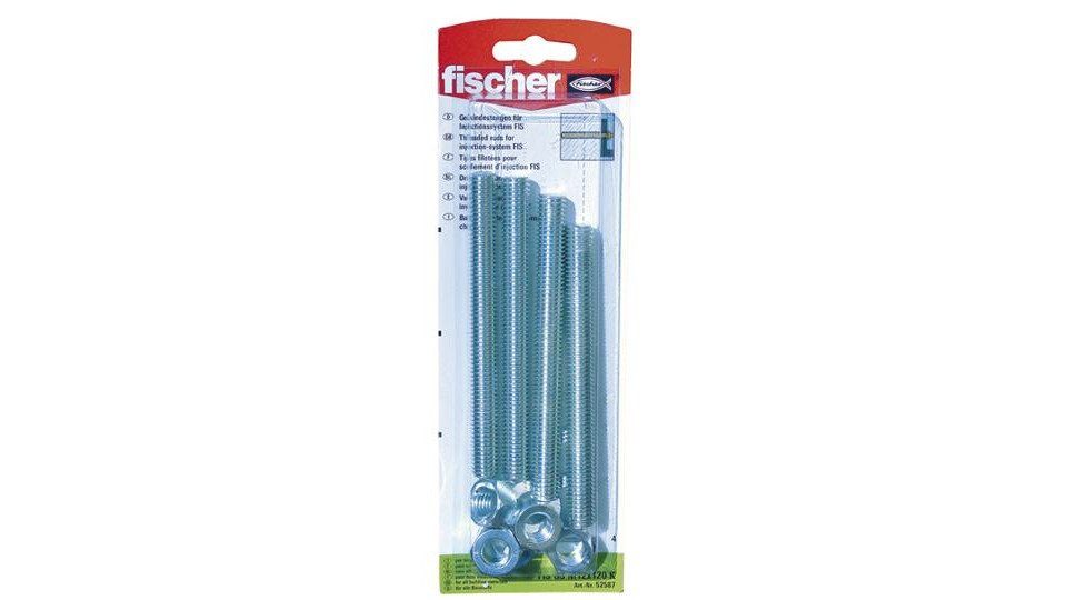 fischer Schrauben- und Dübel-Set Fischer Gewindeanker FIS M12 x 120 mm - 4 Stück
