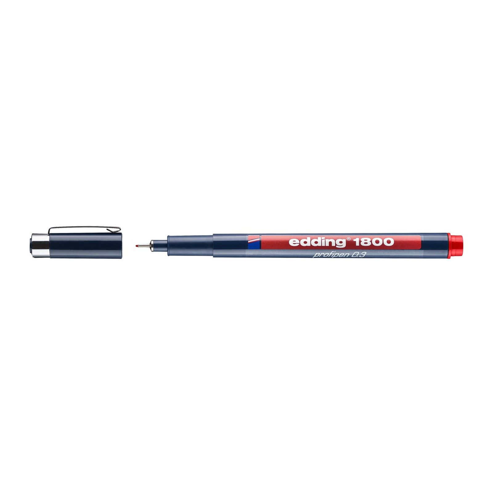 edding Tintenfeinschreiber Präzisionsfeinschreiber 0,3 mm edding 1800, (Stück, 1-tlg., 1 Faserzeichner edding 1800 profipen), Fineliner Schönschreibstift