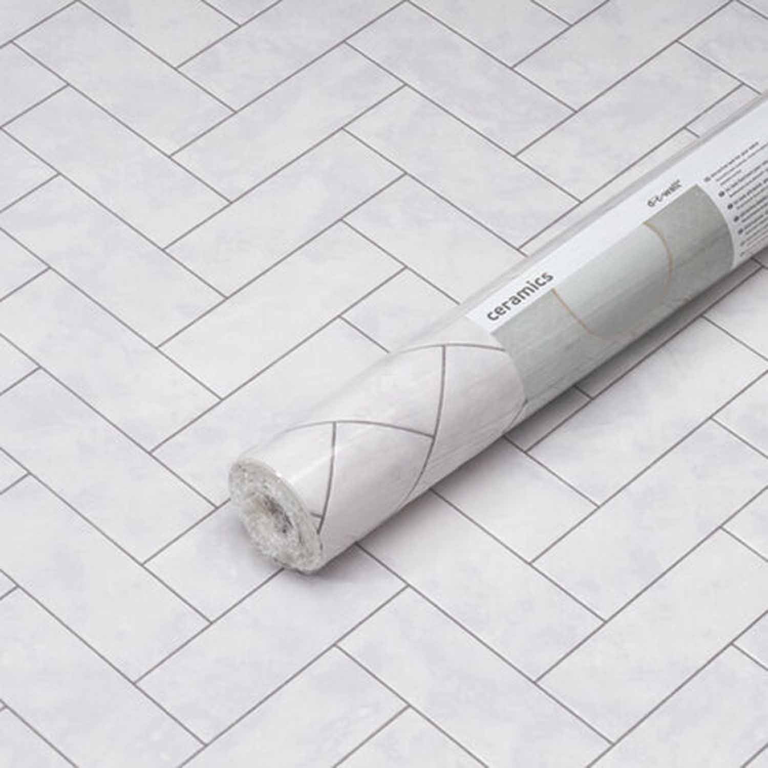 d-c-wall® 3D-Tapete Steinoptik PVC Wandbelag als Küchenrückwand und Spritzschutz Bad, Spürbar geprägte Oberfläche, Steinoptik, (400 x 67,5cm - Länge x Breite),  – Bild 4 von 4