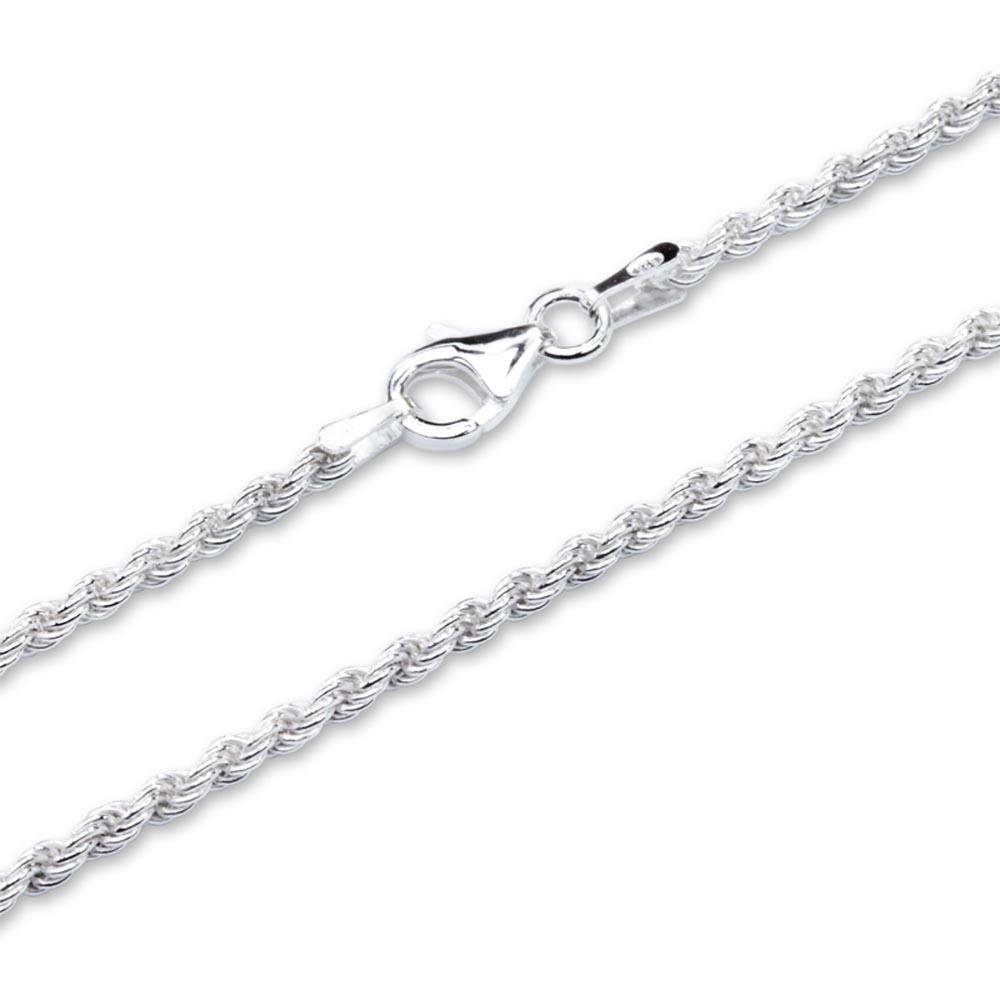 Unique Silberkette Kordelkette 2mm aus 925er Sterlingsilber (40cm) günstig online kaufen
