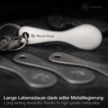 FABACH Schlüsselanhänger Trolley Spoon Einkaufswagenlöser - Einkaufswagenchip Einkaufschip