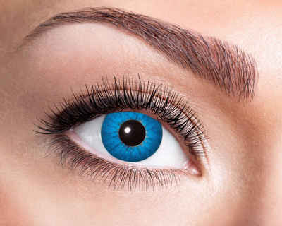 Eyecatcher Farblinsen »Farbige electro blue Kontaktlinsen. Blaue Effektlinsen. Jahreslinsen«