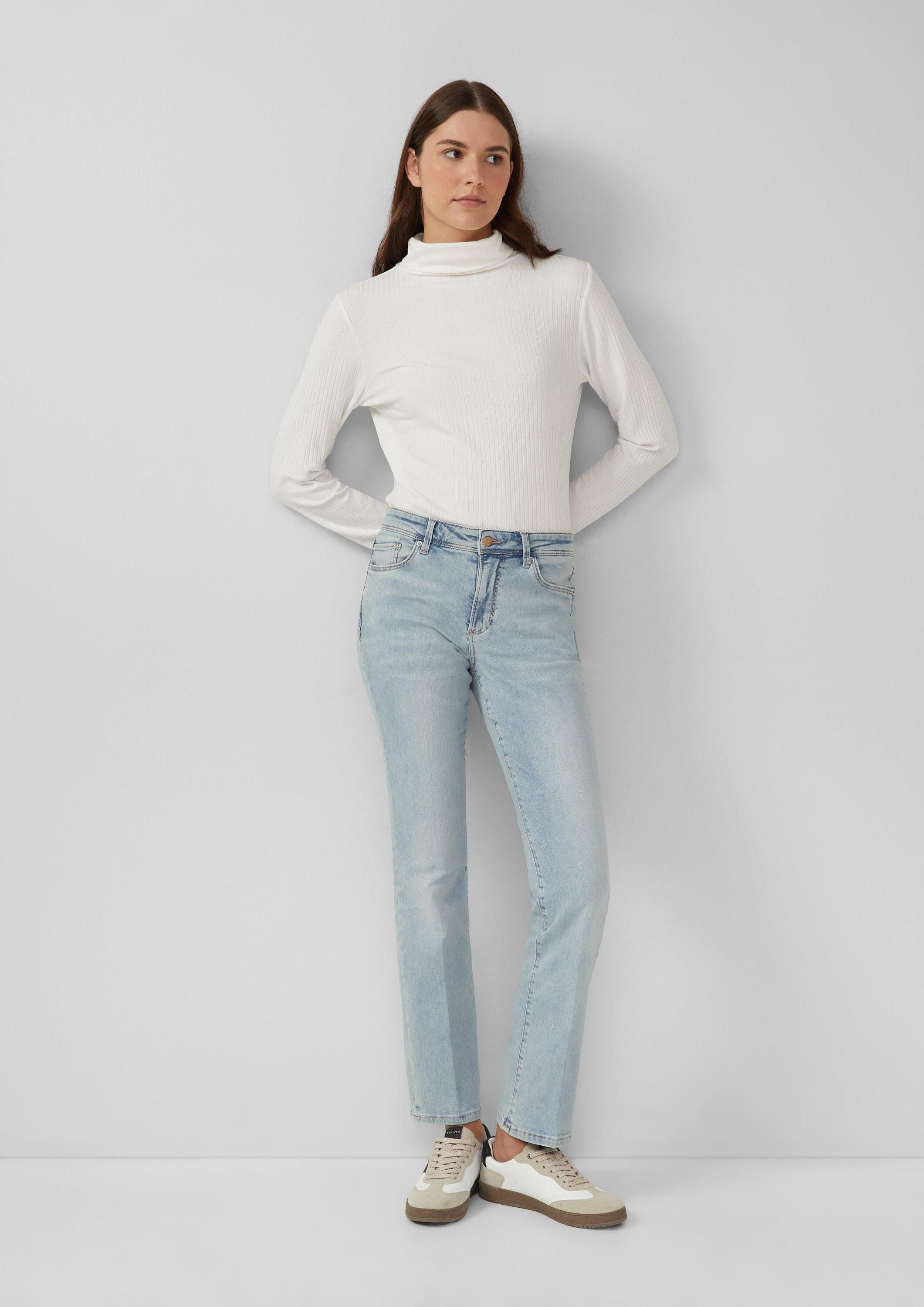 s.Oliver Bootcut-Jeans Jeans-Hose BEVERLY Jeans Beverly / Slim Fit / Mid Ri günstig online kaufen