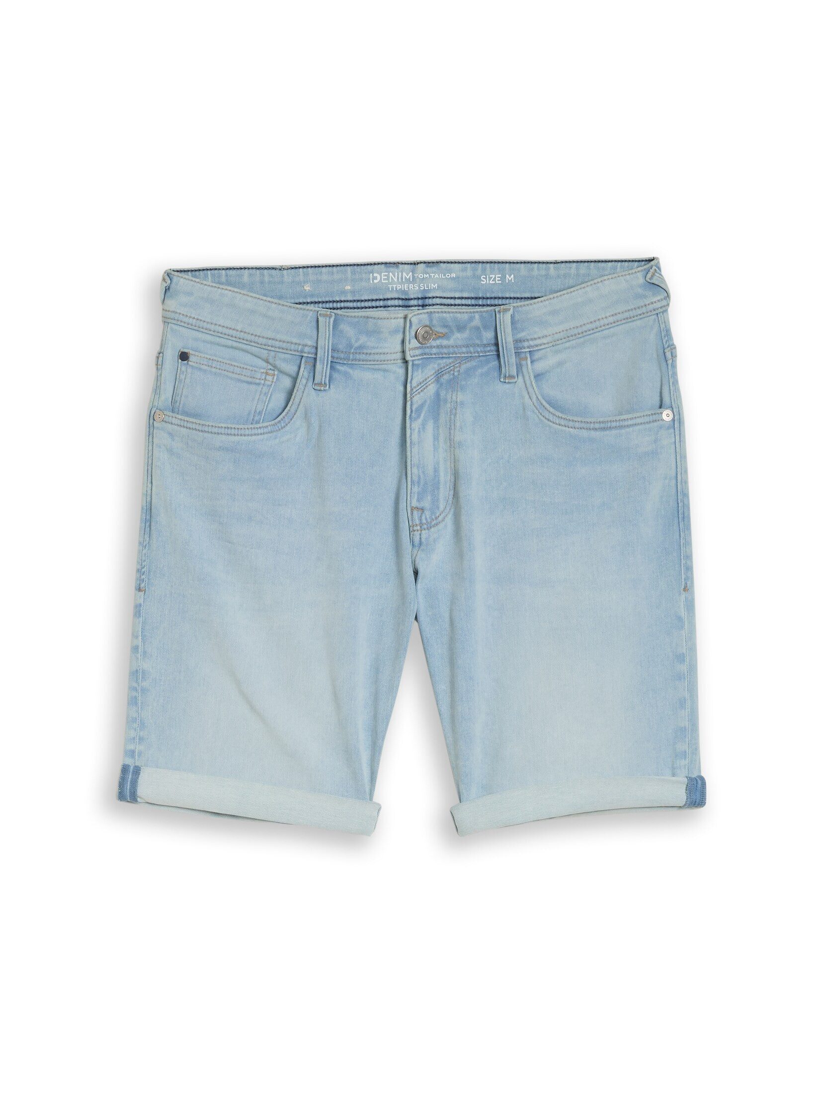 TOM TAILOR Denim Bermudas Jeanshosen TTPIERS SLIM Jeans Shorts mit Superstretch