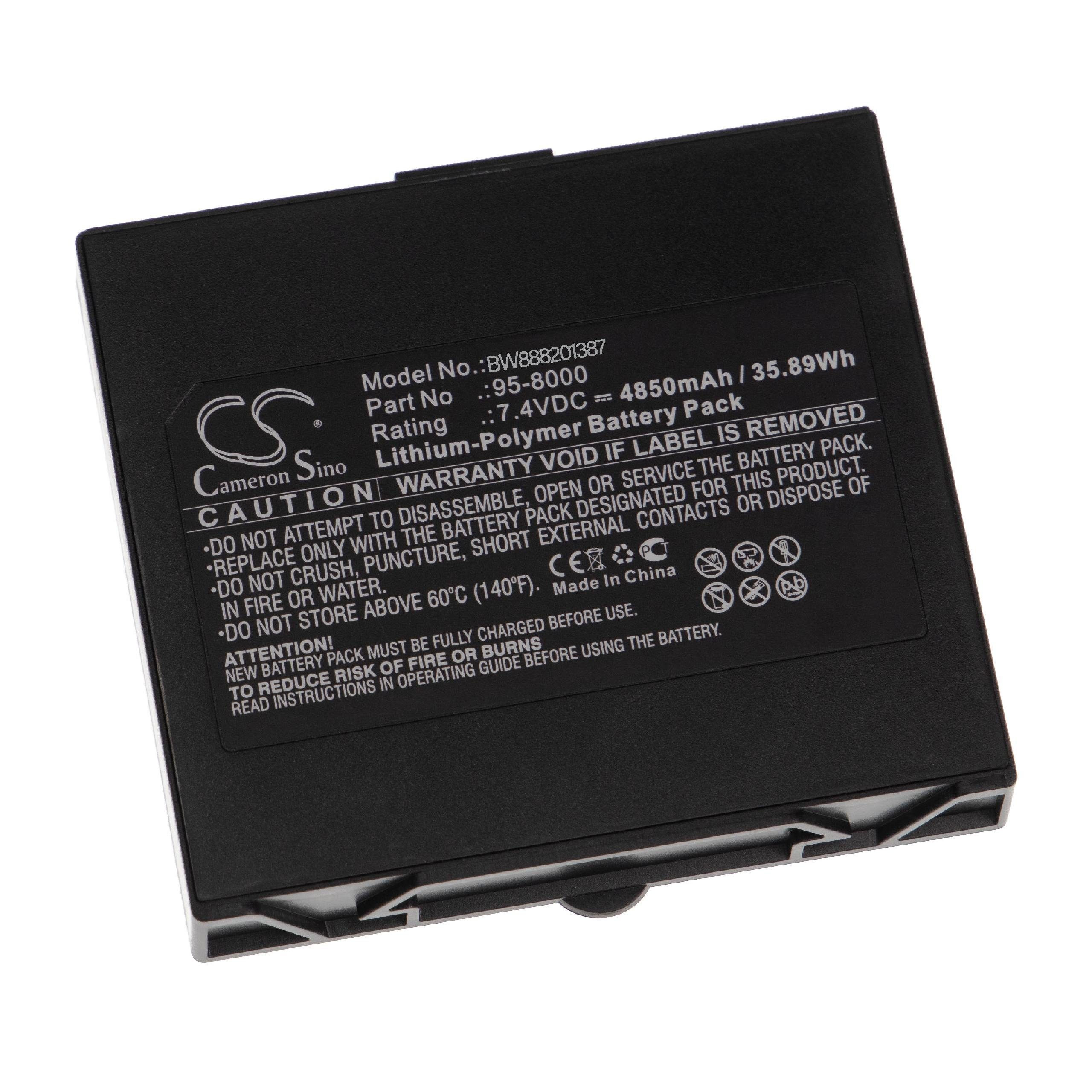 vhbw kompatibel mit HumanWare Victor Reader Stratus Akku Li-Polymer 4850 mAh (7,4 V)