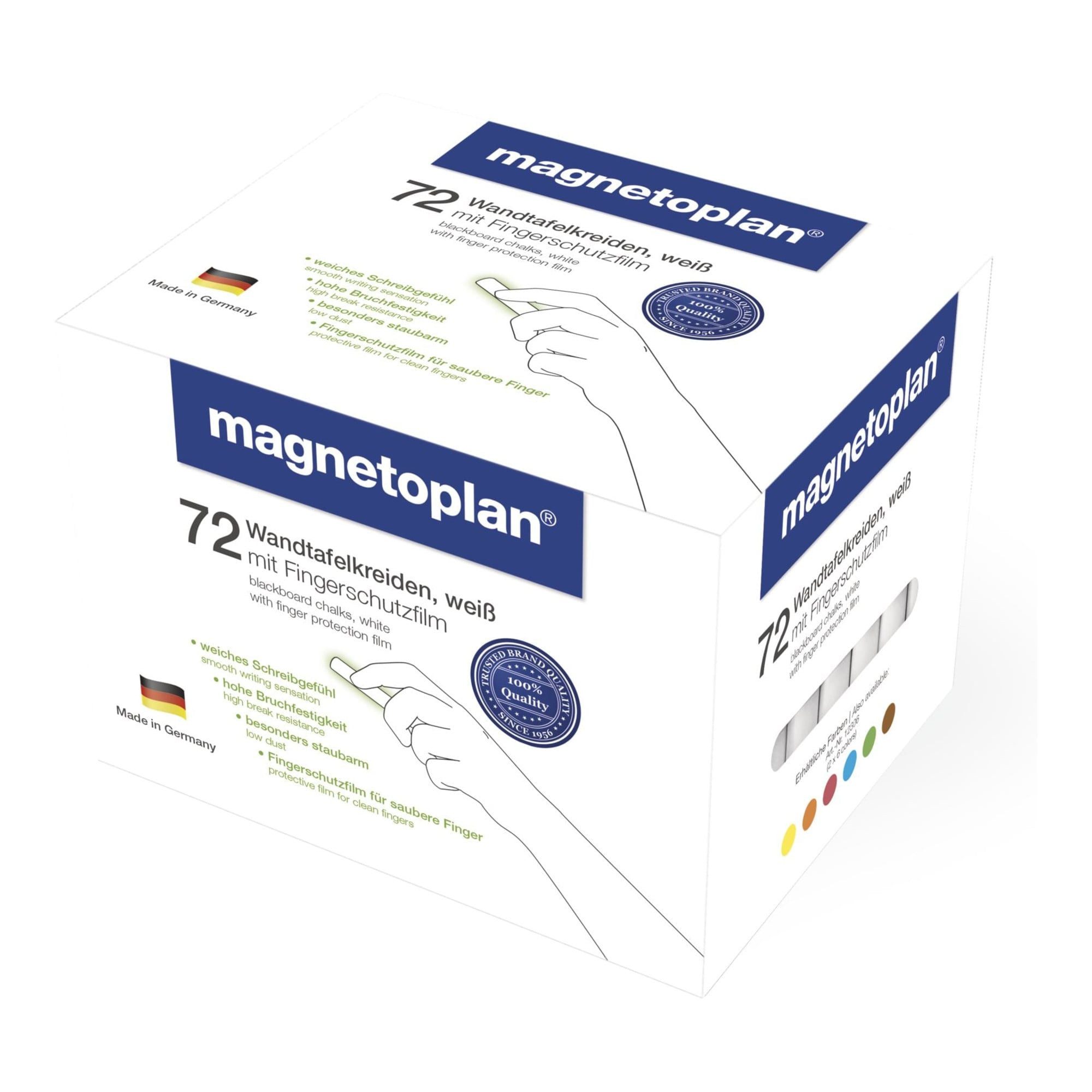 magnetoplan® Lackmarker Magnetoplan Kreide weiß, abgerundet VE 72