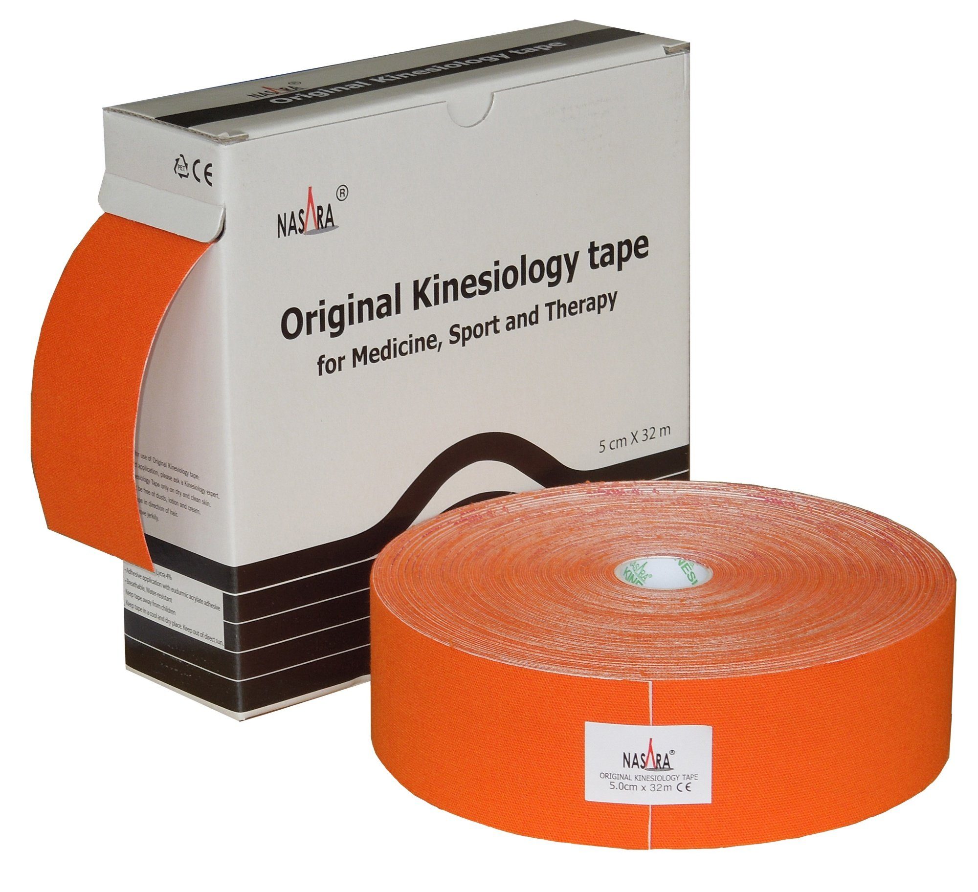 NASARA Kinesiologie-Tape 5cm x 32m in 10 Farben