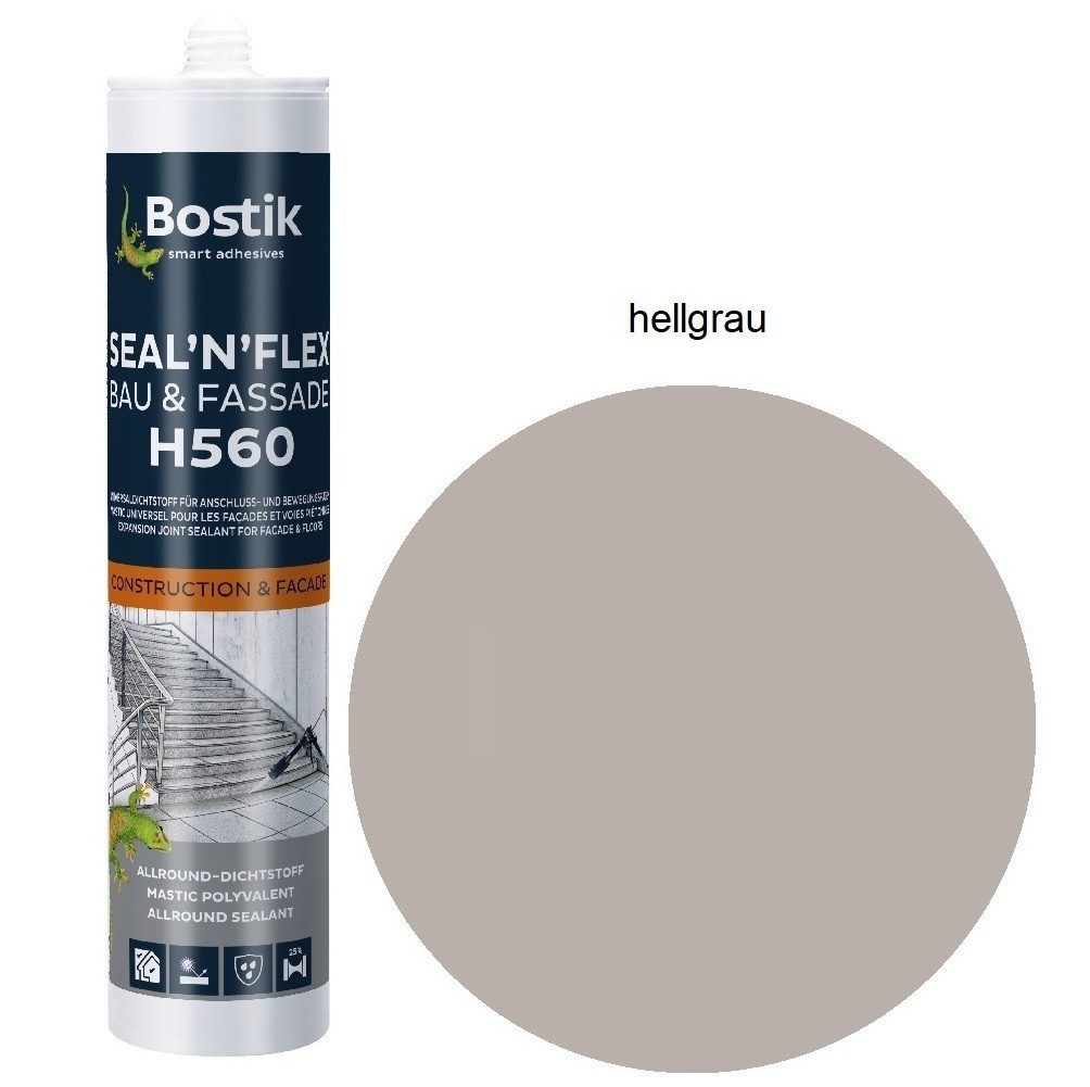 BOSTIK Dichtstoff H560 Seal N Flex Bau & Fassade SMP, Gebrauchsfertig, Anschluß- und Bewegungsfugen im Innen- und Außenbereich