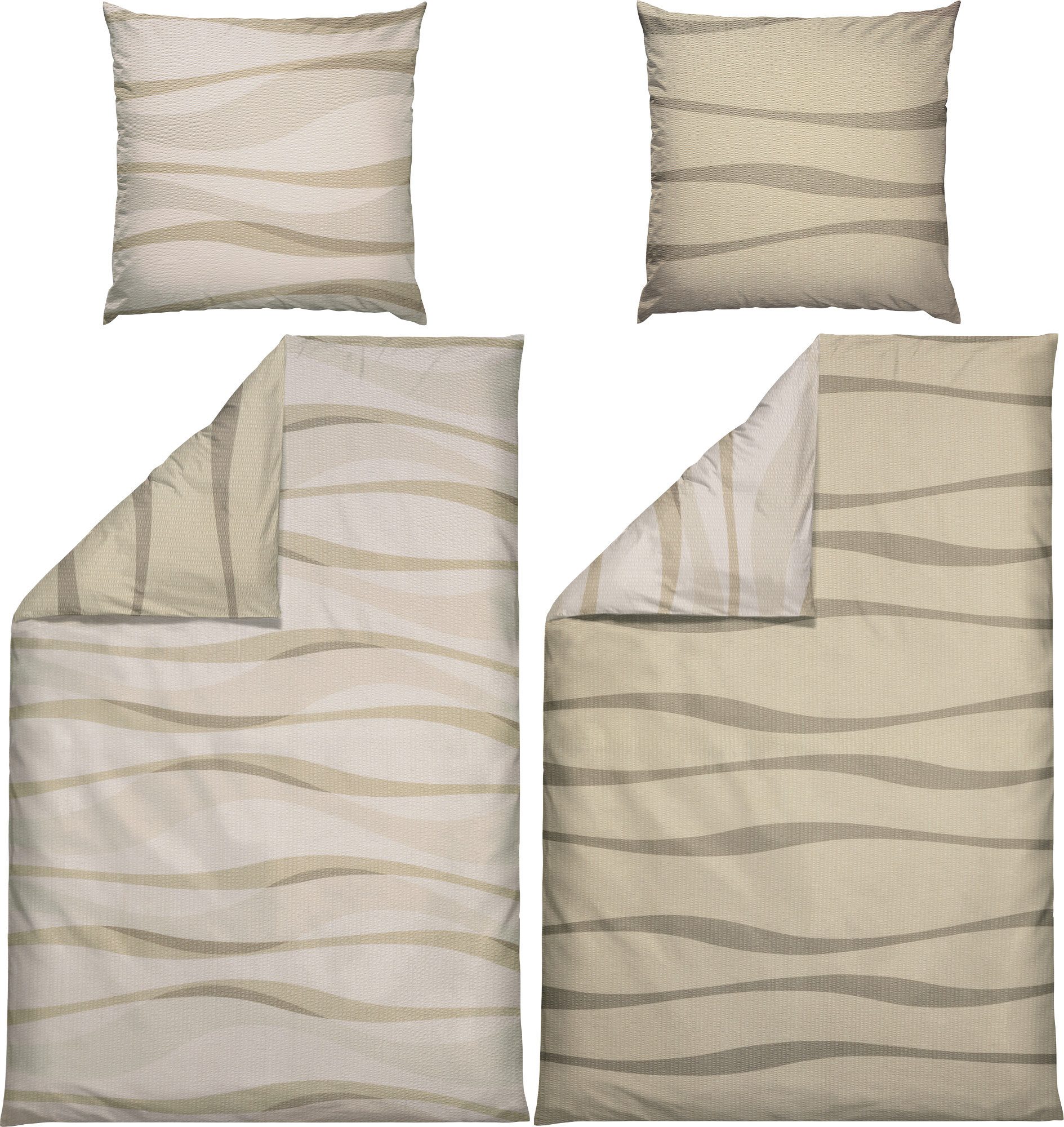 Bettwäsche Wendebettwäsche Sparpaket 4-teilig