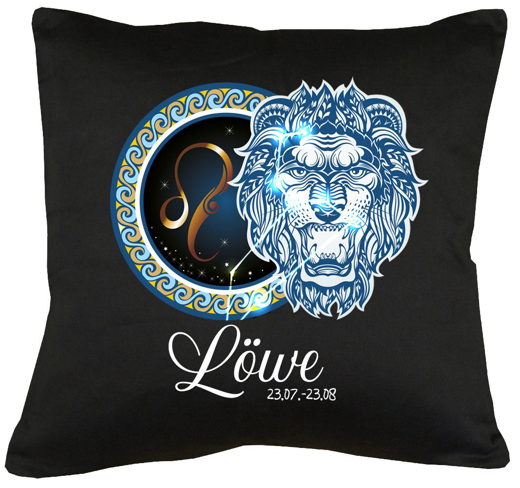 TShirt-People Декоративные подушки Sternzeichen Löwe Подушки mit Füllung 40x40cm