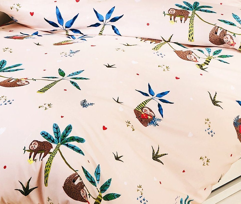 Kaeppel Babybettwäsche Kaeppel Kinder Renforcé - Linon Bettwäsche 2 tlg. 100x135cm Tiere Wald, Renforcé, 2 teilig, hochwertige Kinder Bettwäsche