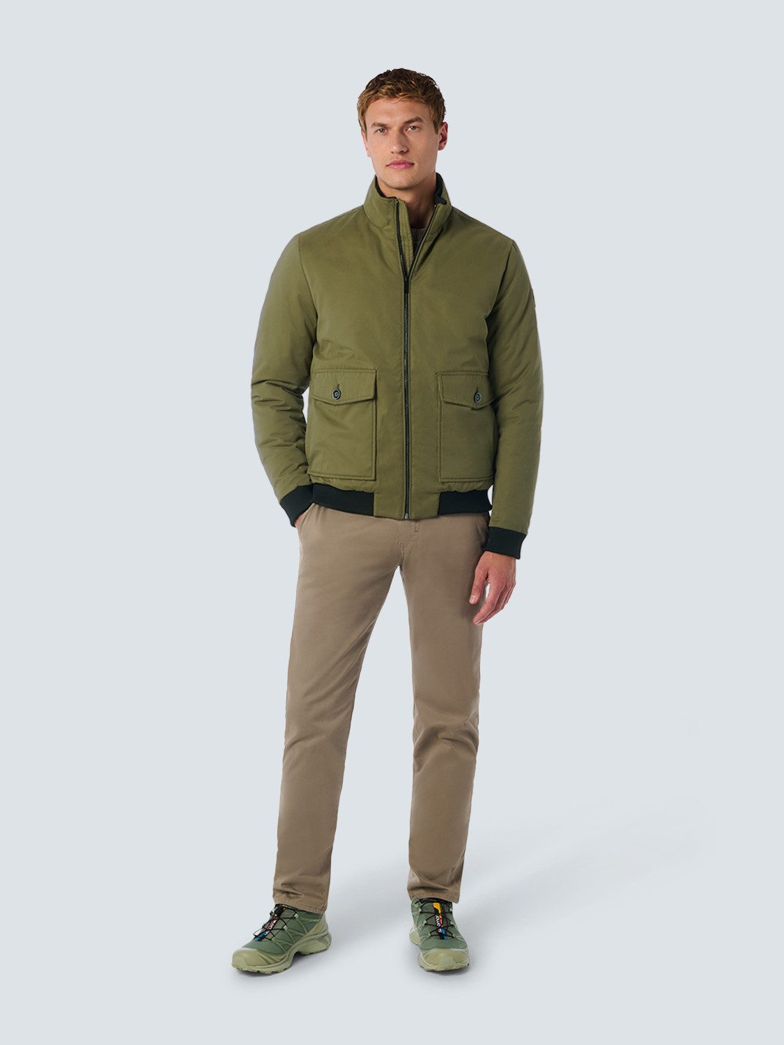 NO EXCESS Bomberjacke No Excess Kurze Steppjacke