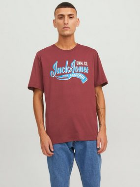 Jack & Jones T-Shirt 2-er Set Logo T-Shirt Kurzarm Basic Shirt JJELOGO (2-tlg) 5576 in Dunkelgrau-3
