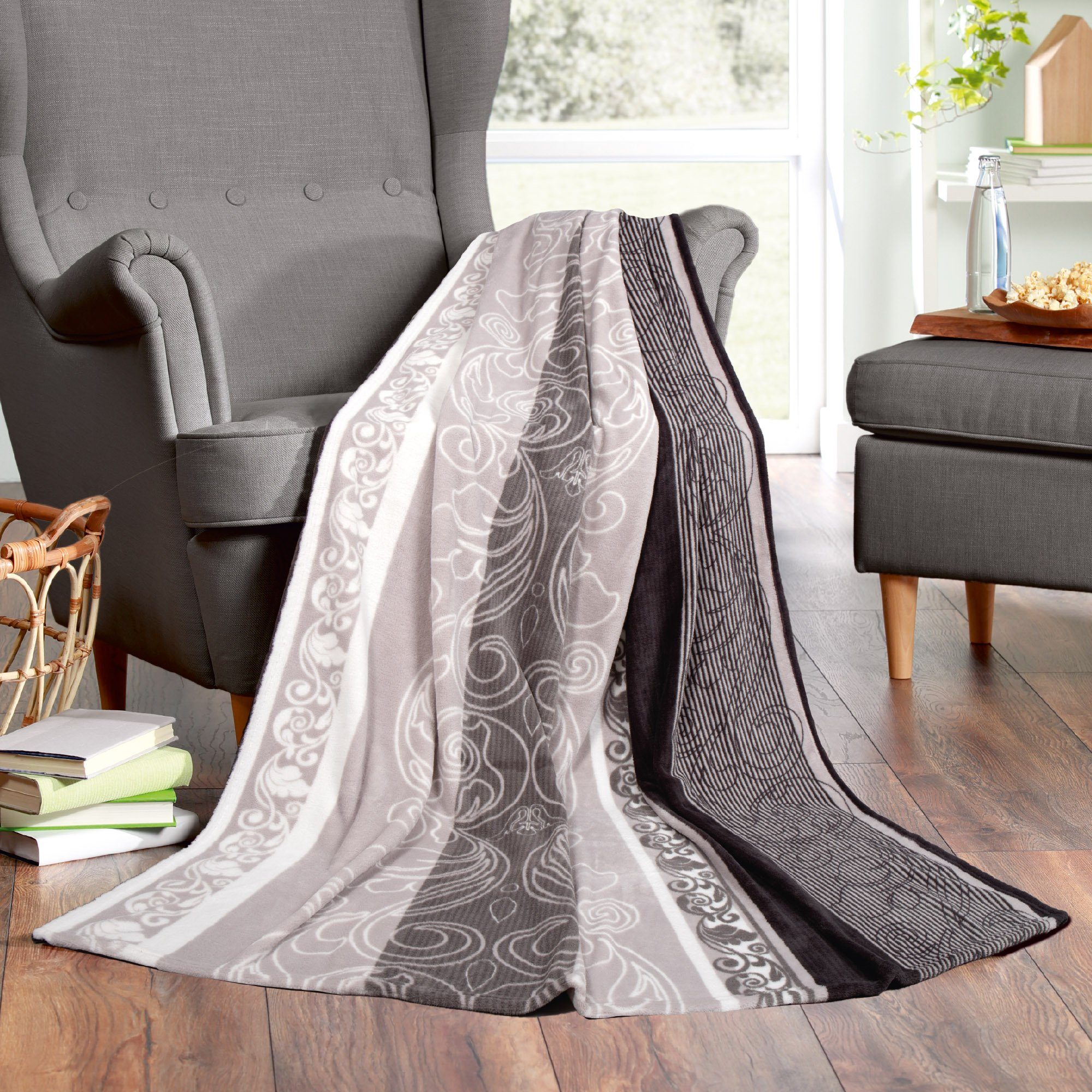 Wohndecke Mikrofaser Flausch 150x200cm, Bestlivings, Kuscheldecke günstig online kaufen