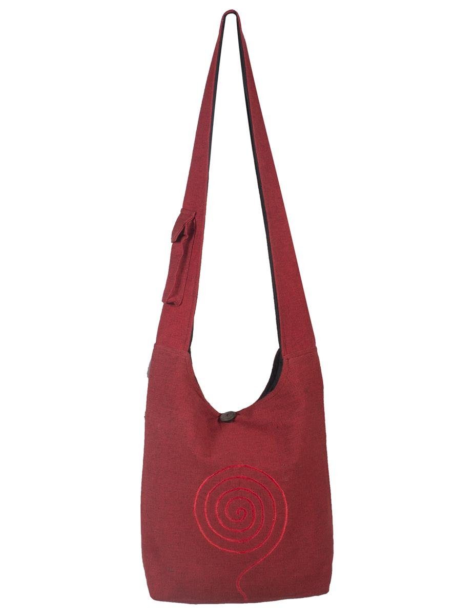 Vishes Shopper Umhängetasche mit aufgestickter Spirale, günstig online kaufen