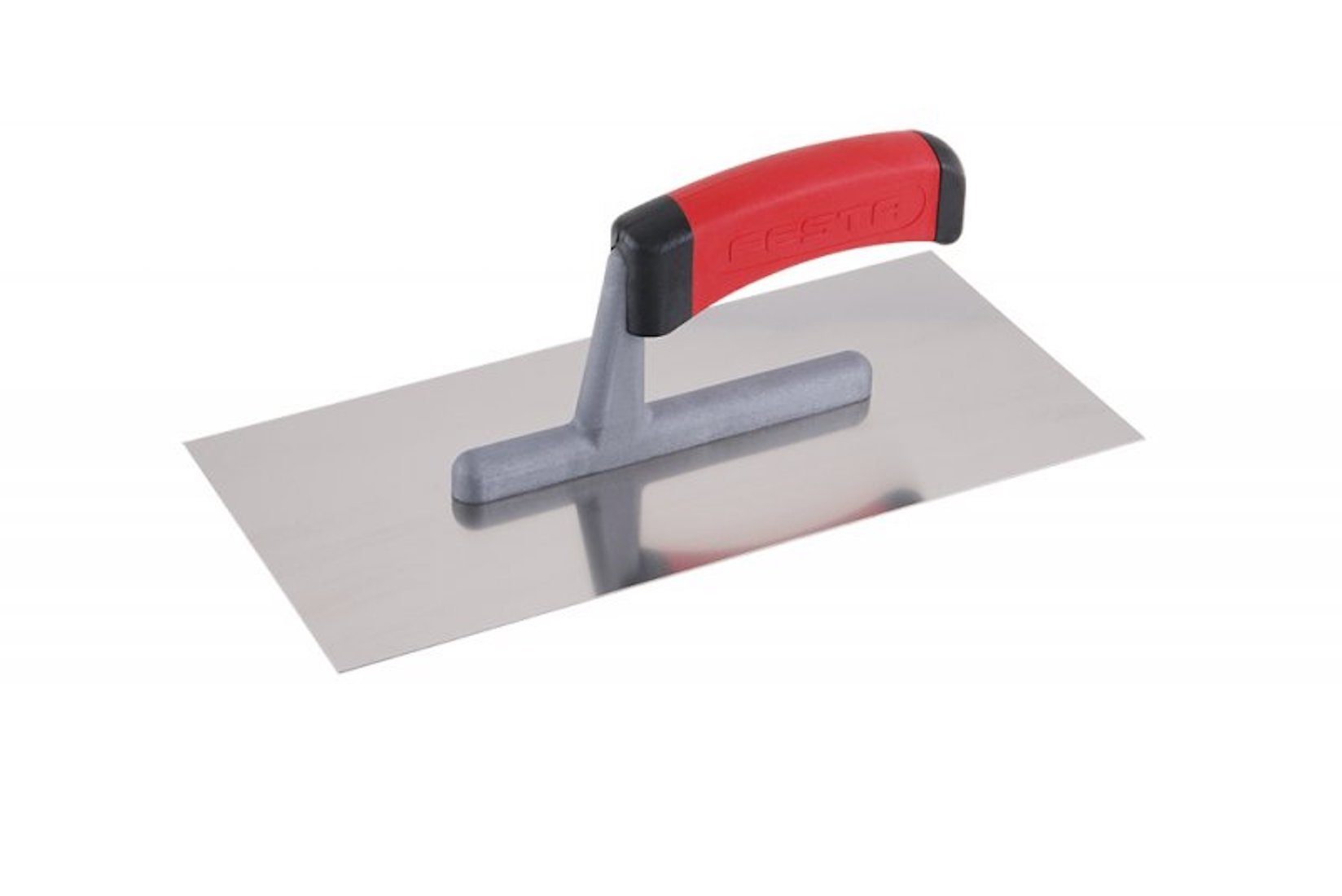 TRIZERATOP Glättekelle Glättkelle Edelstahl mit Softgriff 280 x 130 mm, Glätter 28 x 13